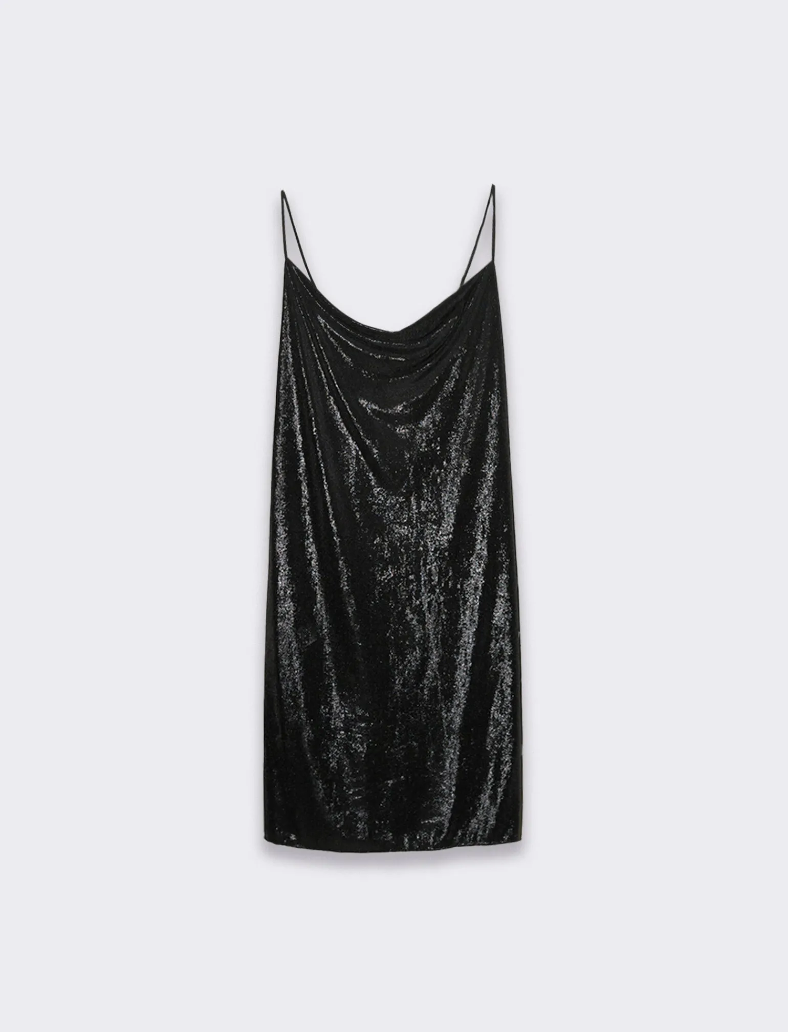 Donna Piazza Italia Donna | Abiti E Tute<Abito corto in lurex con scollo vulcano e bretelline -