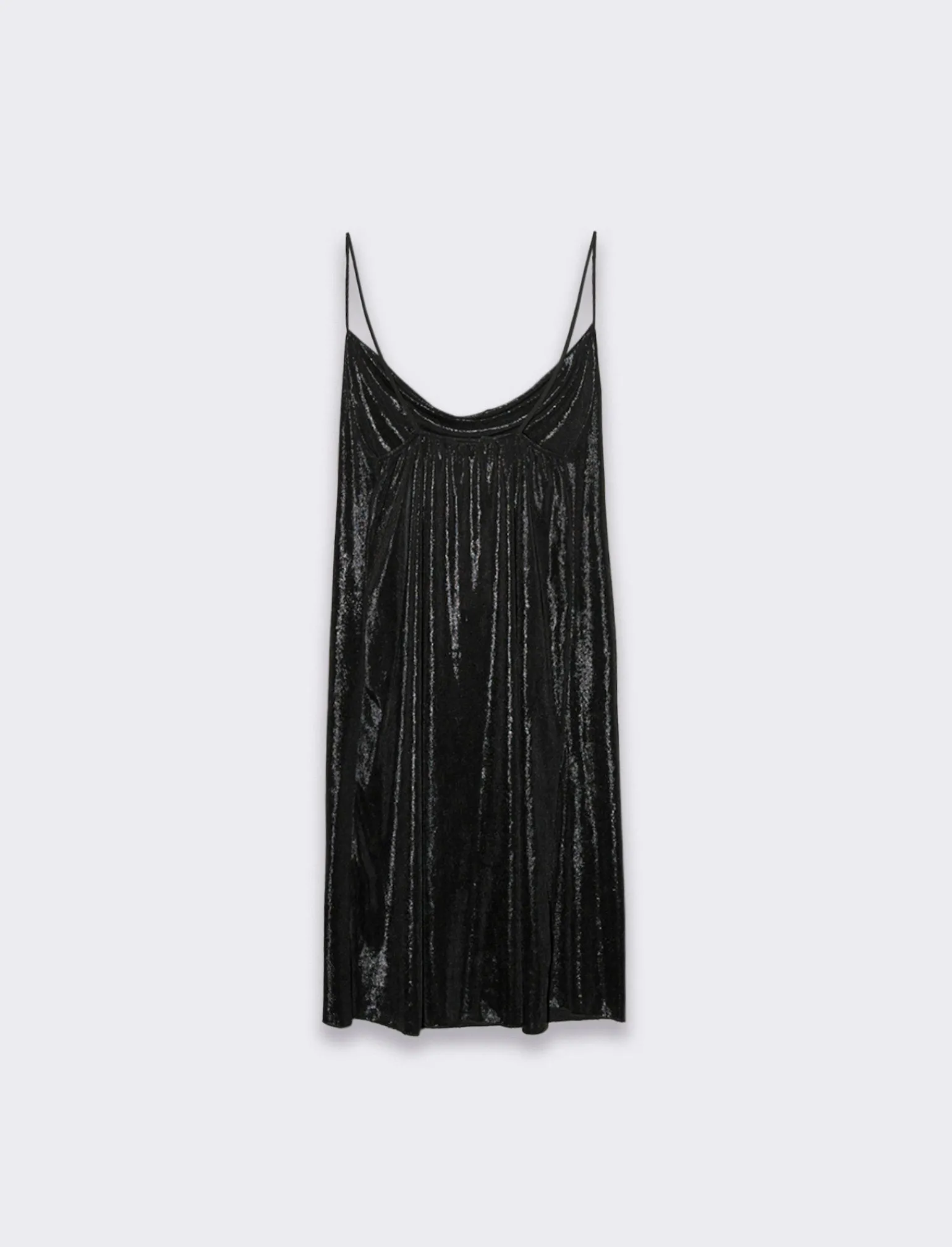 Donna Piazza Italia Donna | Abiti E Tute<Abito corto in lurex con scollo vulcano e bretelline -