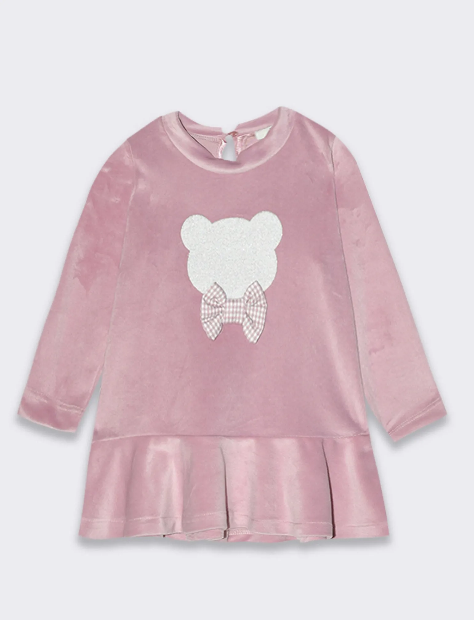 Piazza Italia Neonata<Abito elegante in velluto da neonata. - Rosa