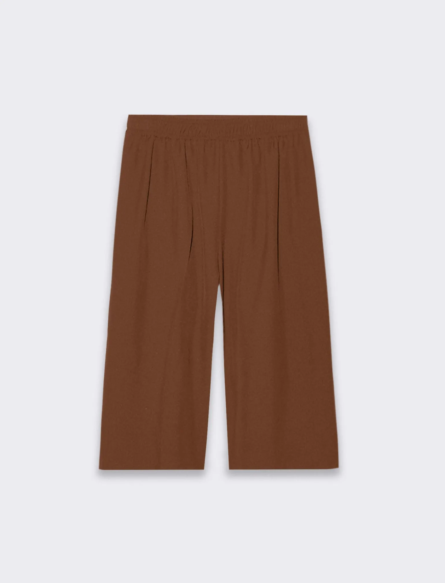 Donna Piazza Italia Pantaloni<Bermuda con elastico in vita vestibilità regular - Moro