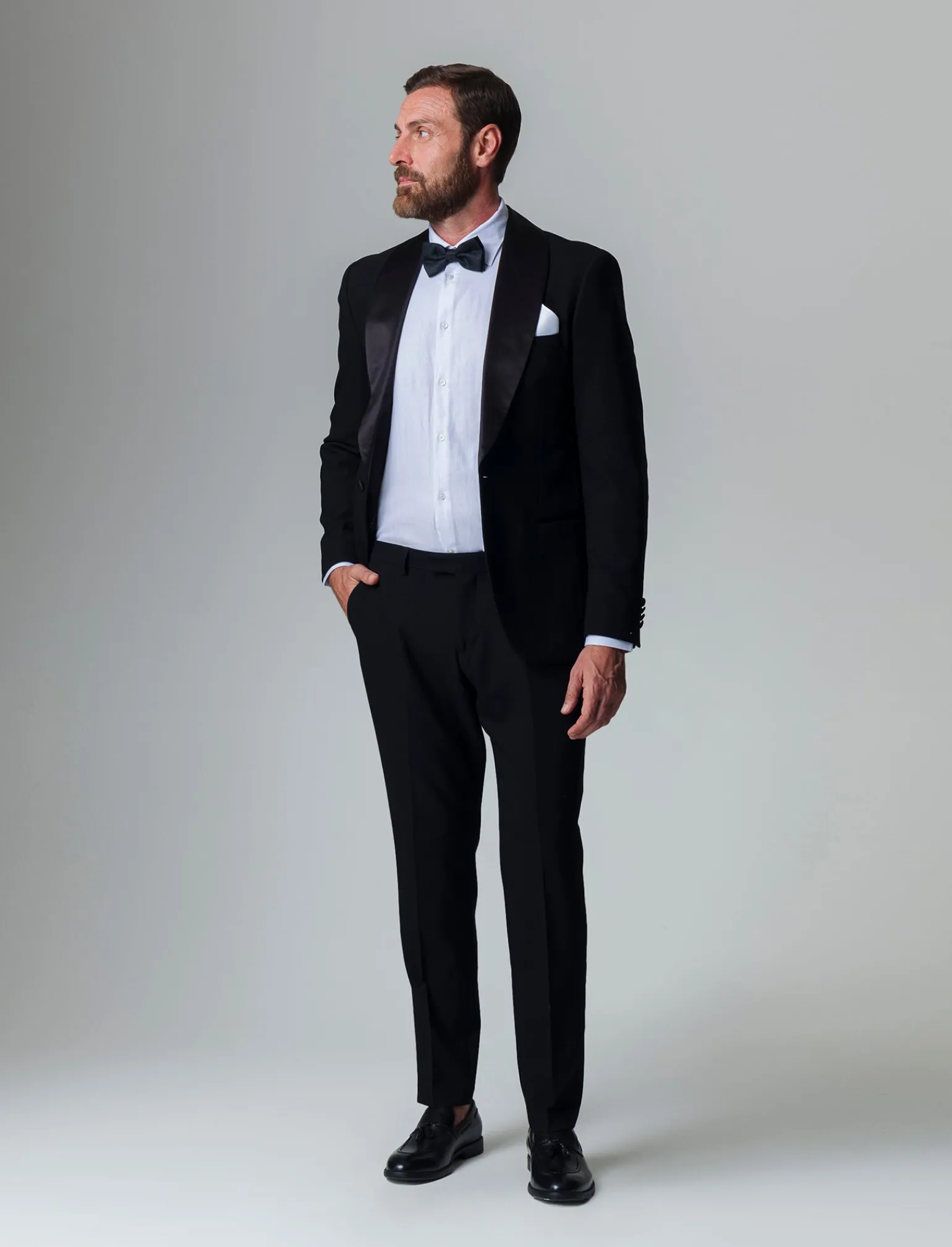 Uomo Piazza Italia Uomo | Giacche<Blazer formal fit con rever sciallato modello Smoking. -
