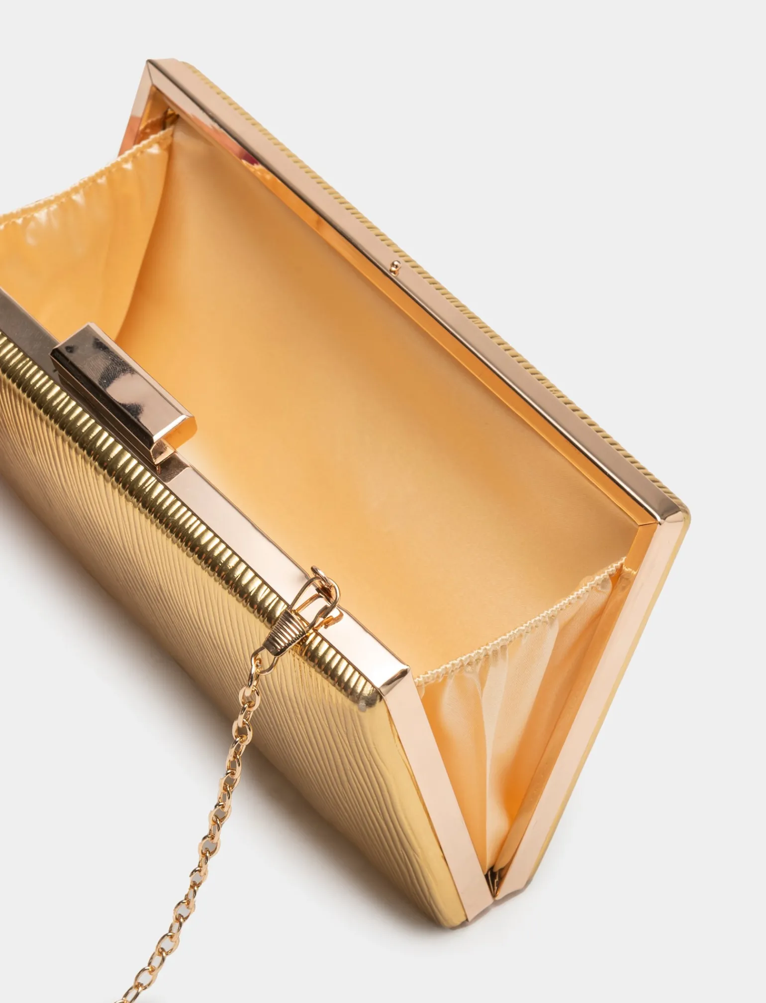 Donna Piazza Italia Donna | Borse E Zaini<Borsa da donna clutch in pvc effetto plissè con tracolla a catena -