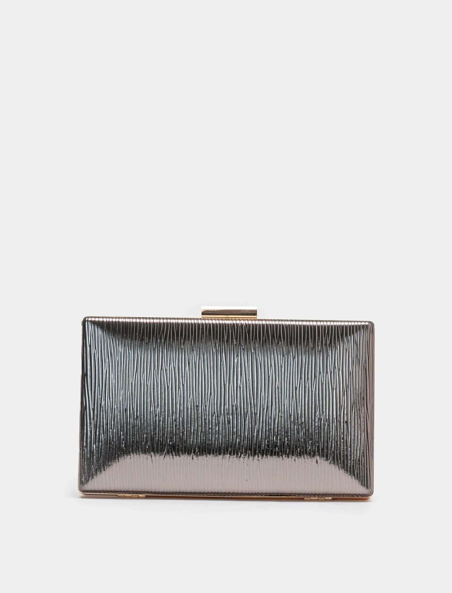 Donna Piazza Italia Donna | Borse E Zaini<Borsa da donna clutch in pvc effetto plissè con tracolla a catena - Rame