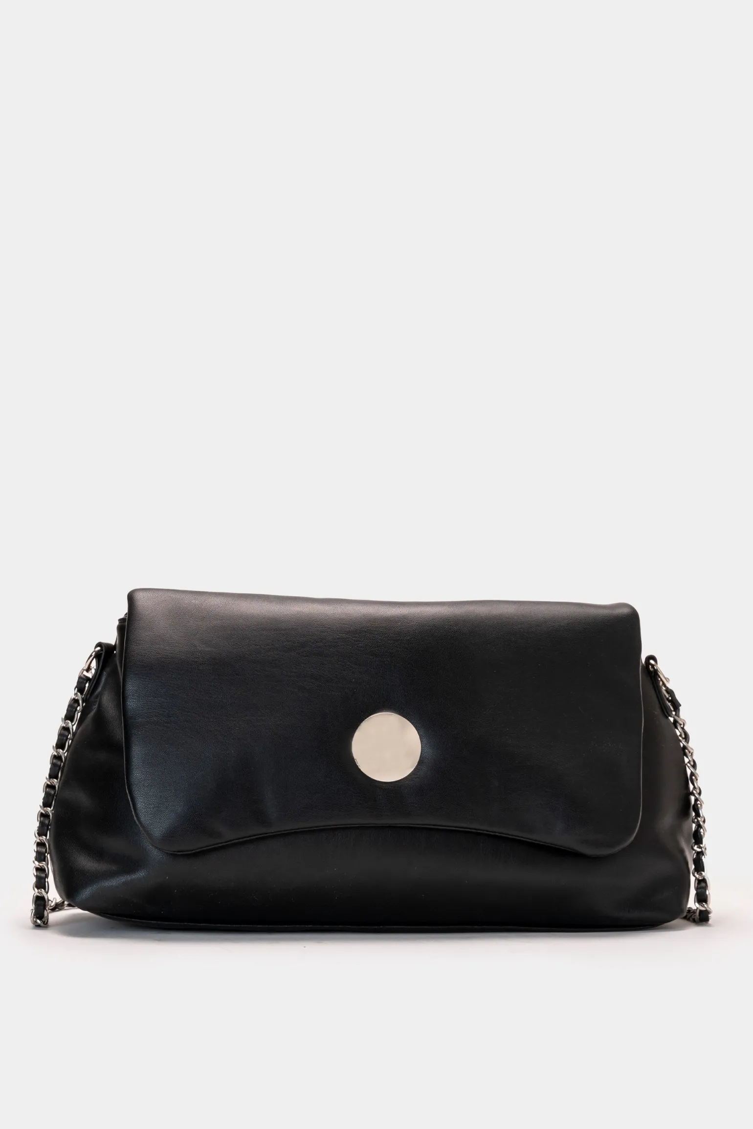 Donna Piazza Italia Donna | Borse E Zaini<Borsa da donna con patta borchiata e tracolla -