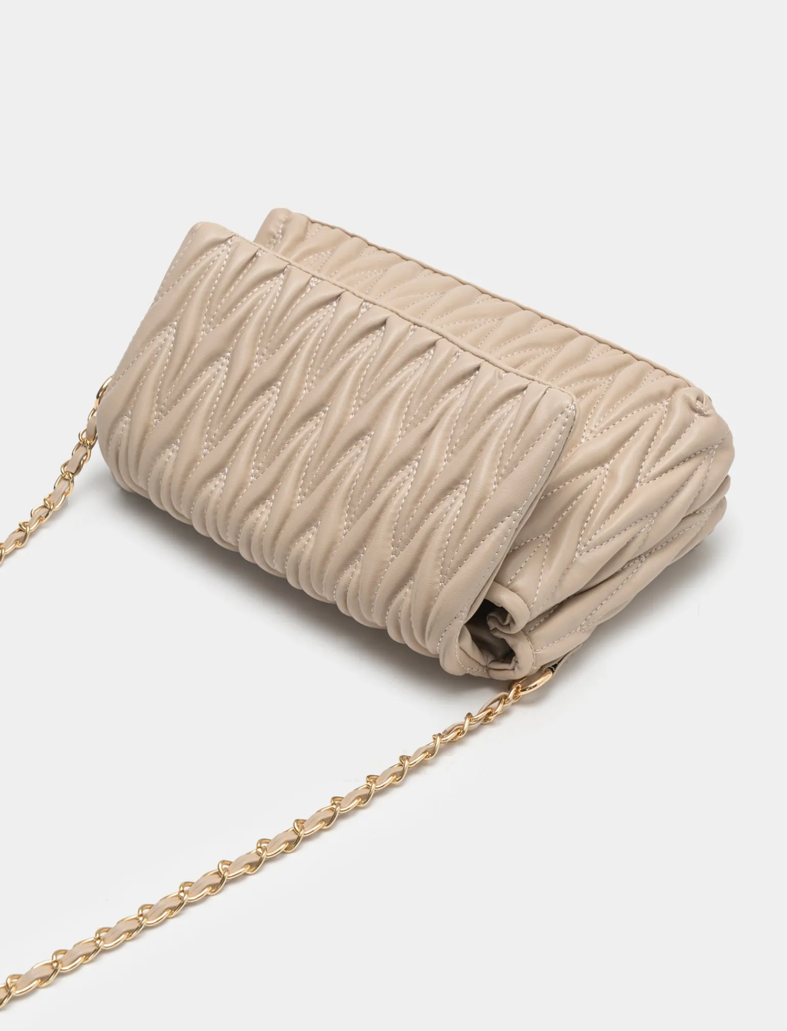 Donna Piazza Italia Donna | Borse E Zaini<Borsa da donna goffrata con patta e tracolla -
