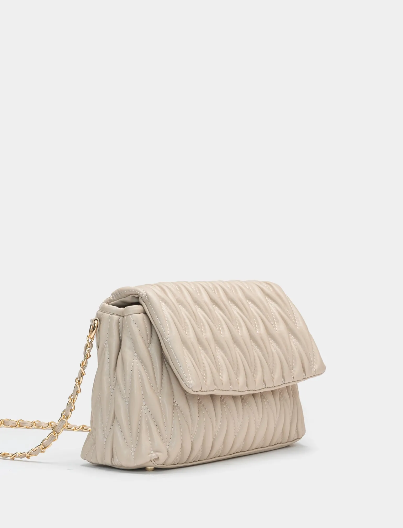 Donna Piazza Italia Donna | Borse E Zaini<Borsa da donna goffrata con patta e tracolla -