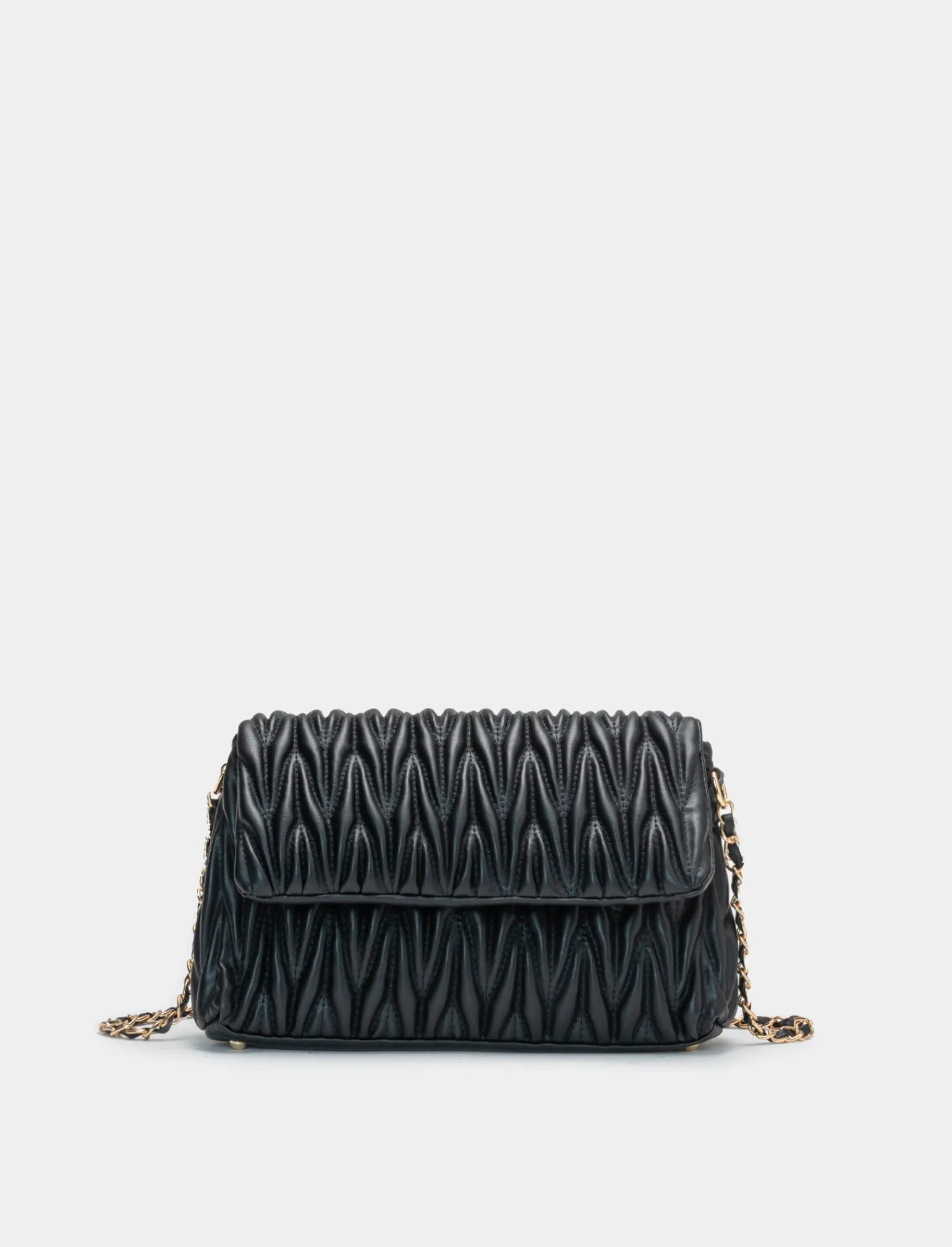 Donna Piazza Italia Donna | Borse E Zaini<Borsa da donna goffrata con patta e tracolla -