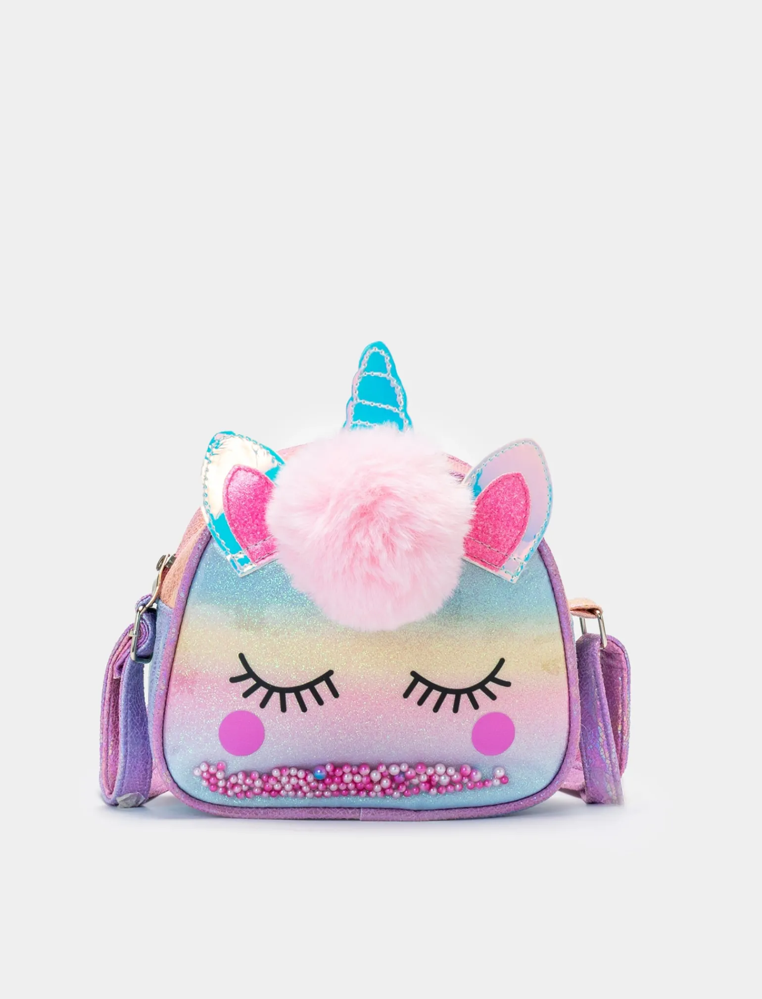 Piazza Italia Bambina | Borse E Zaini<Borsa tonda unicorno da bambina con pon pon -
