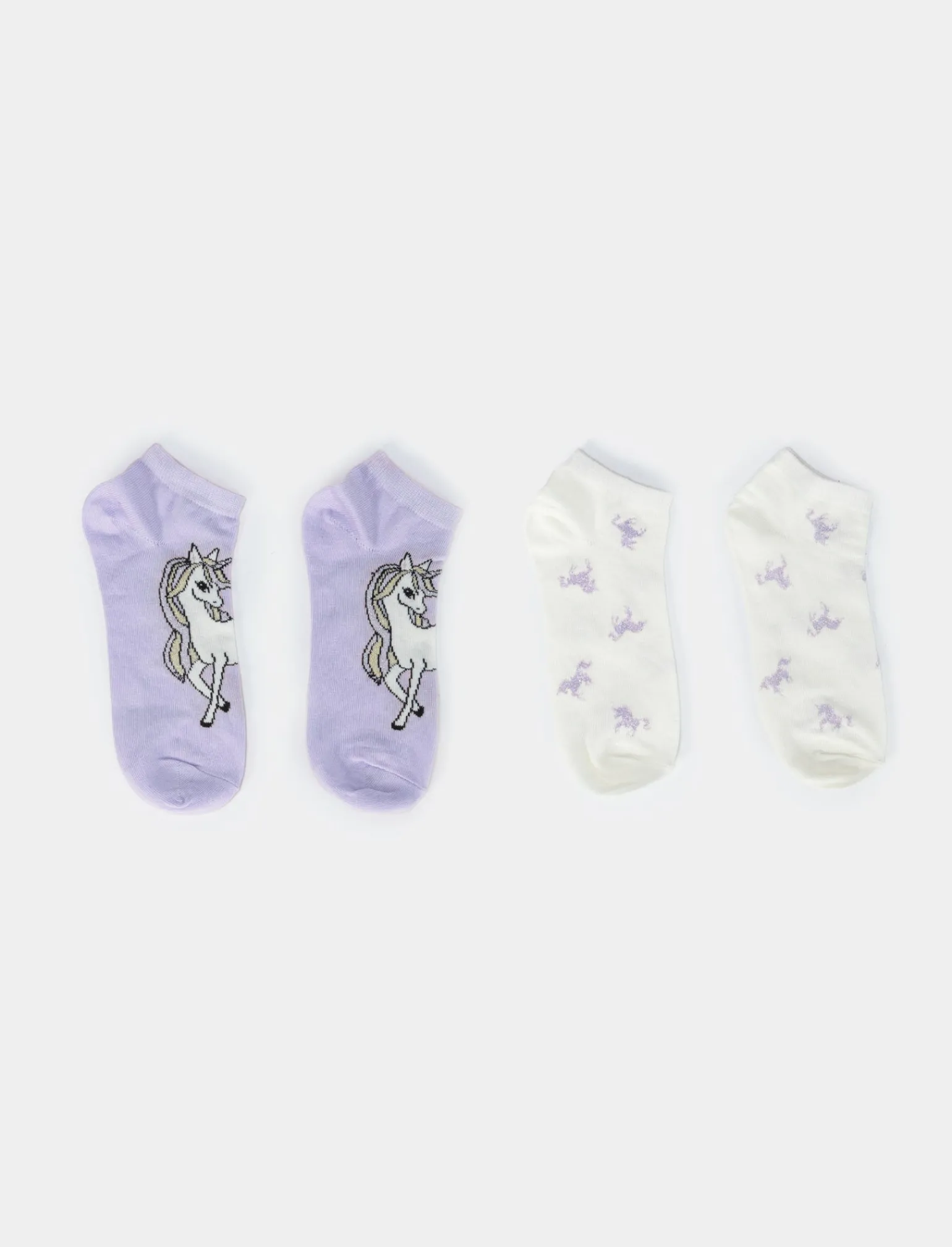 Piazza Italia Bambina<Calzino bambina 2 paia con unicorni - Lilla