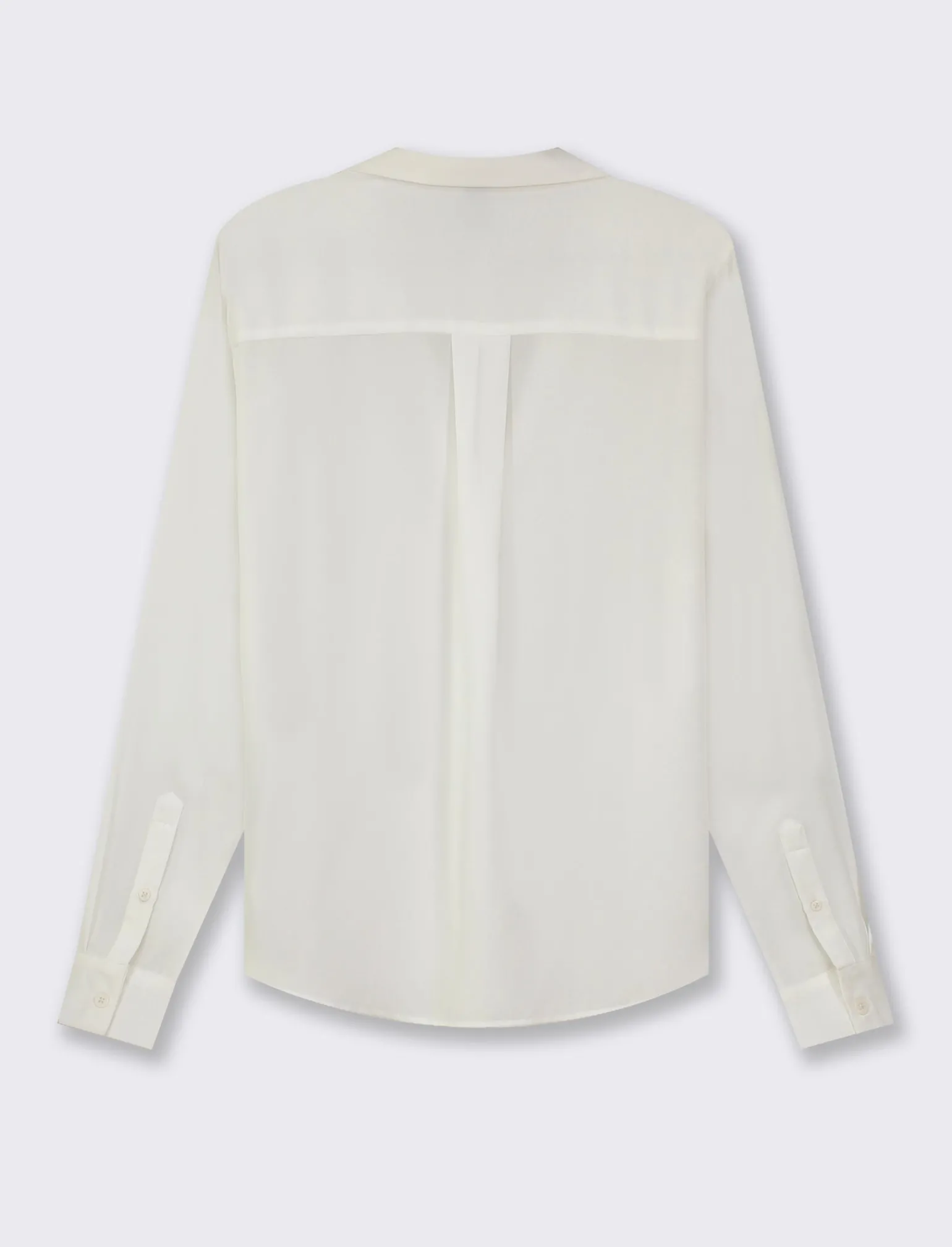 Donna Piazza Italia Donna | Camicie E Casacche<Camicia basic vestibilità regual in tessuto georgette e scollo a V - latte