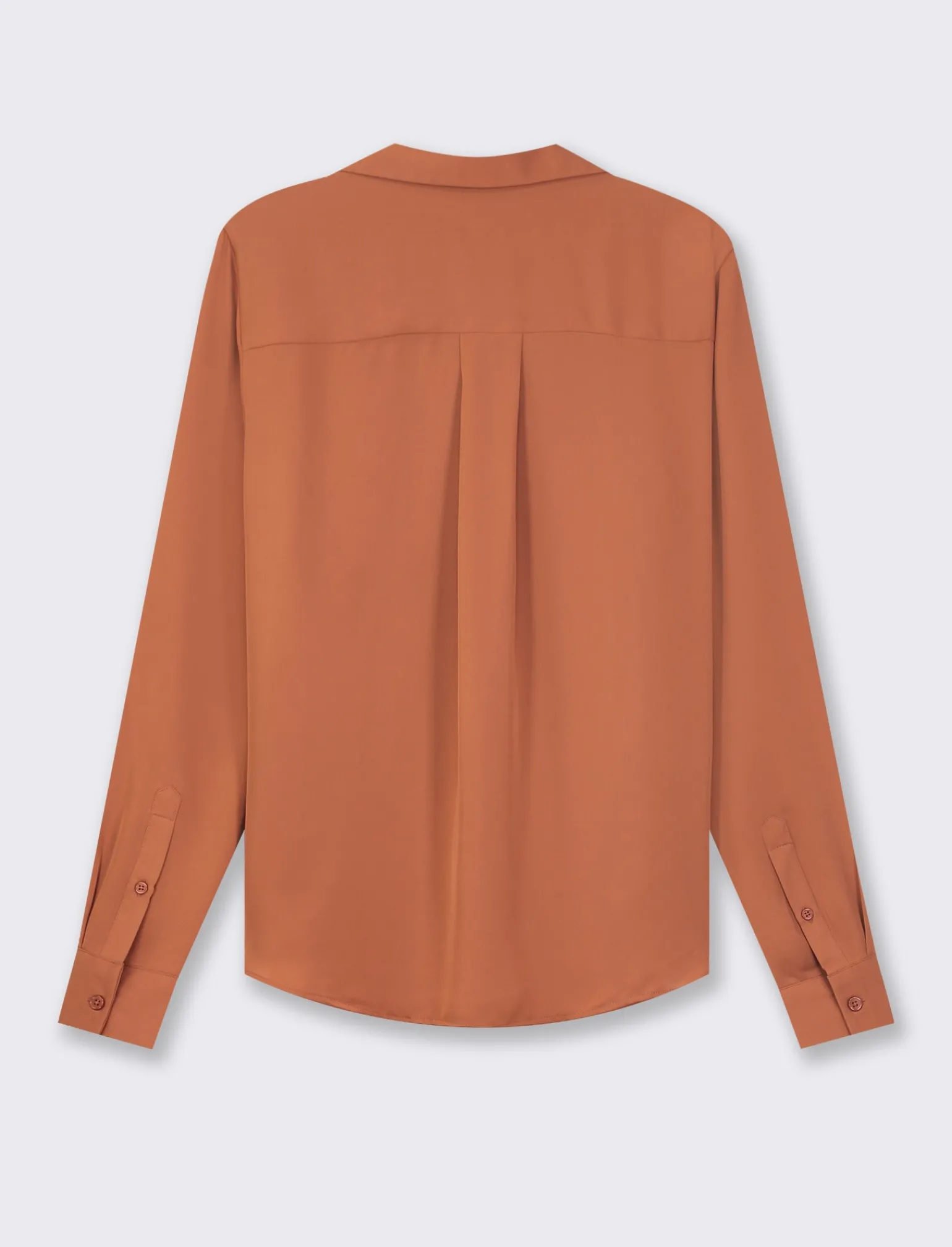 Donna Piazza Italia Donna | Camicie E Casacche<Camicia basic vestibilità regual in tessuto georgette e scollo a V - coccio