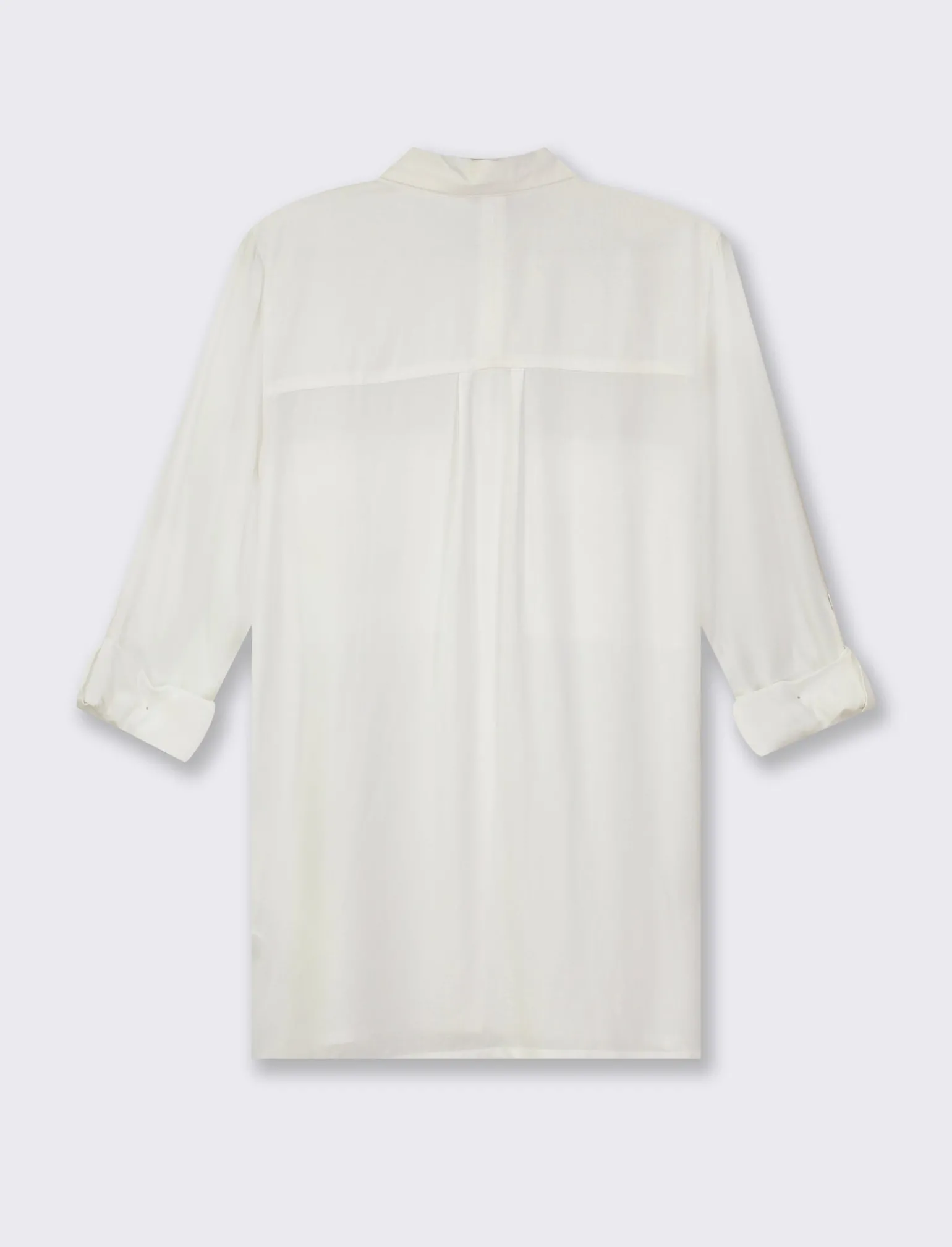 Donna Piazza Italia Donna | Camicie E Casacche<Camicia basica con tasconi applicati e aletta su manica e spalle vestibilità regular - latte
