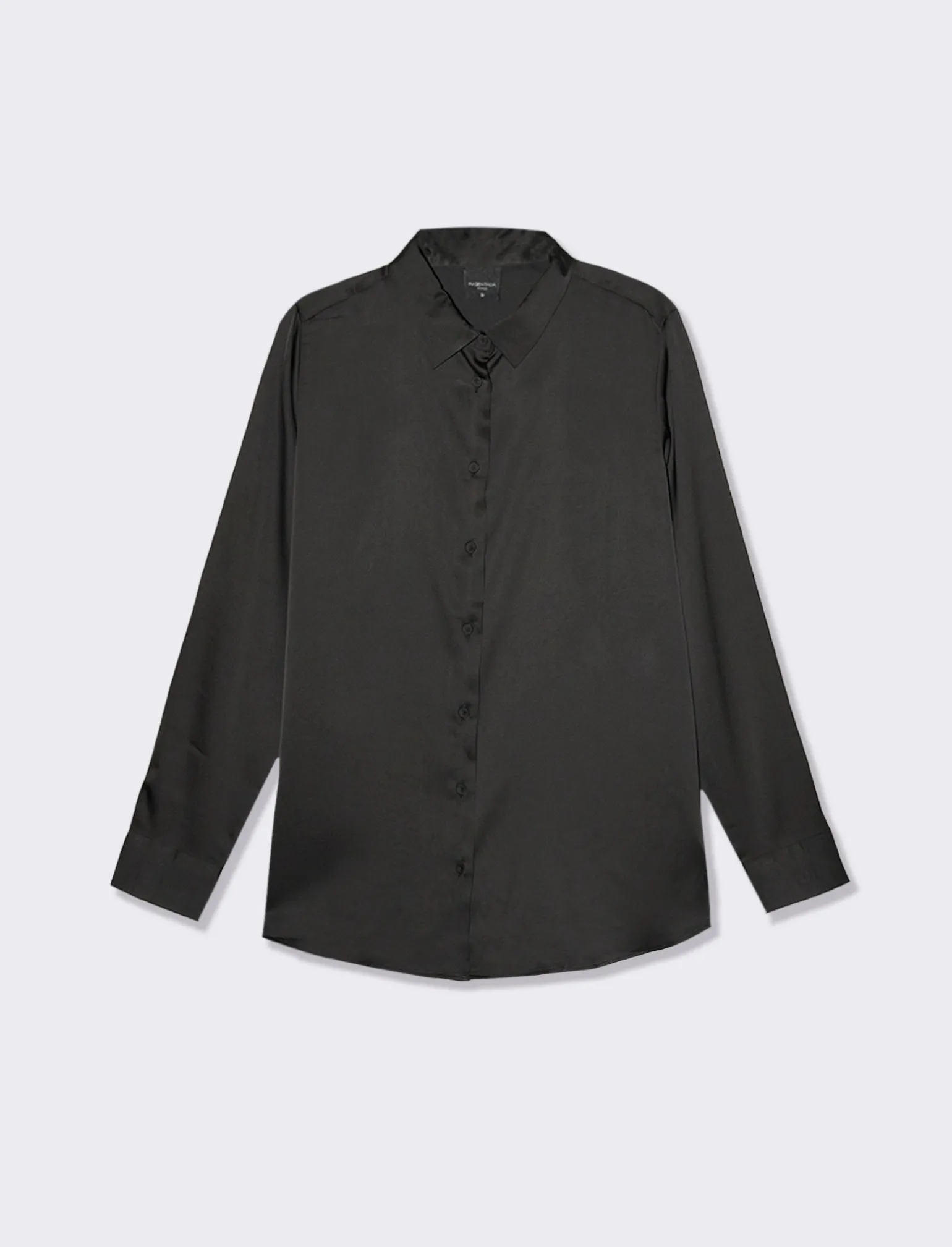 Donna Piazza Italia Camicie E Casacche<Camicia basica regular con bottoni ricoperti in tessuto -