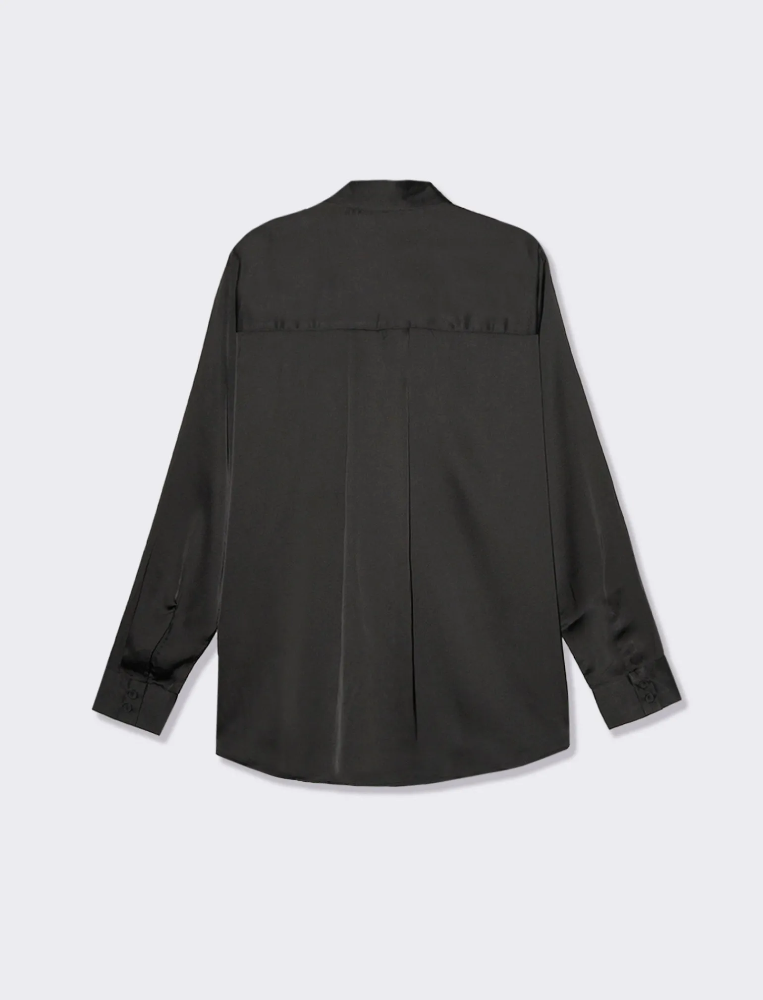 Donna Piazza Italia Camicie E Casacche<Camicia basica regular con bottoni ricoperti in tessuto -
