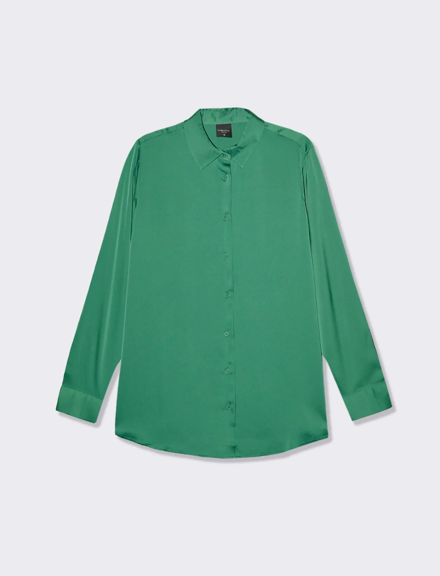 Donna Piazza Italia Camicie E Casacche<Camicia basica regular con bottoni ricoperti in tessuto - prato