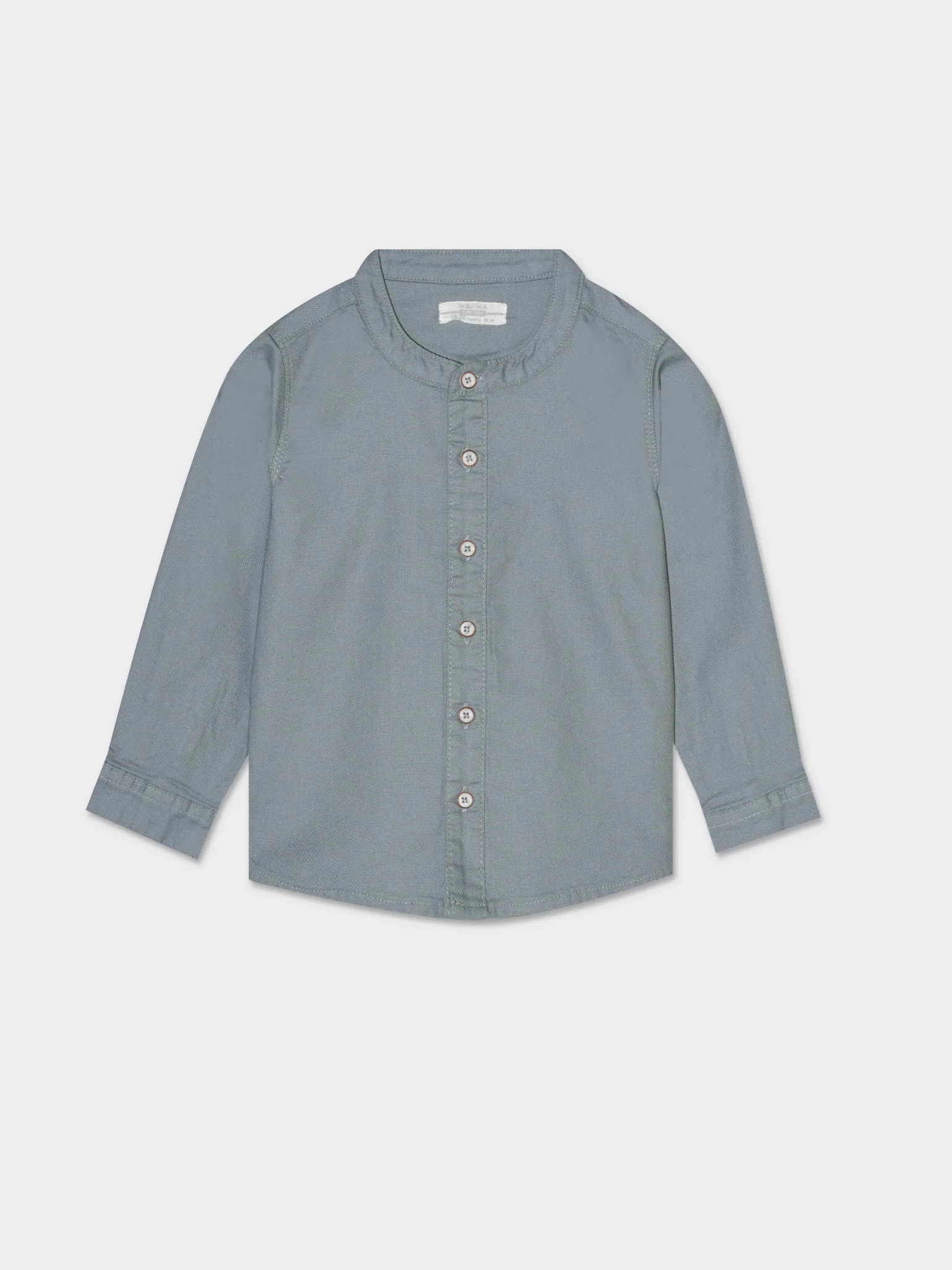 Piazza Italia Neonato | Camicie<Camicia in cotone con scollo alla coreana - cenere