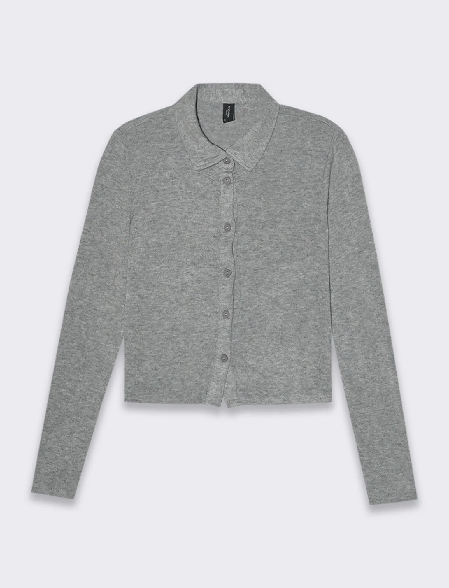 Donna Piazza Italia Donna | Camicie E Casacche<Camicia in tessuto di maglina vestibilità slim - melange