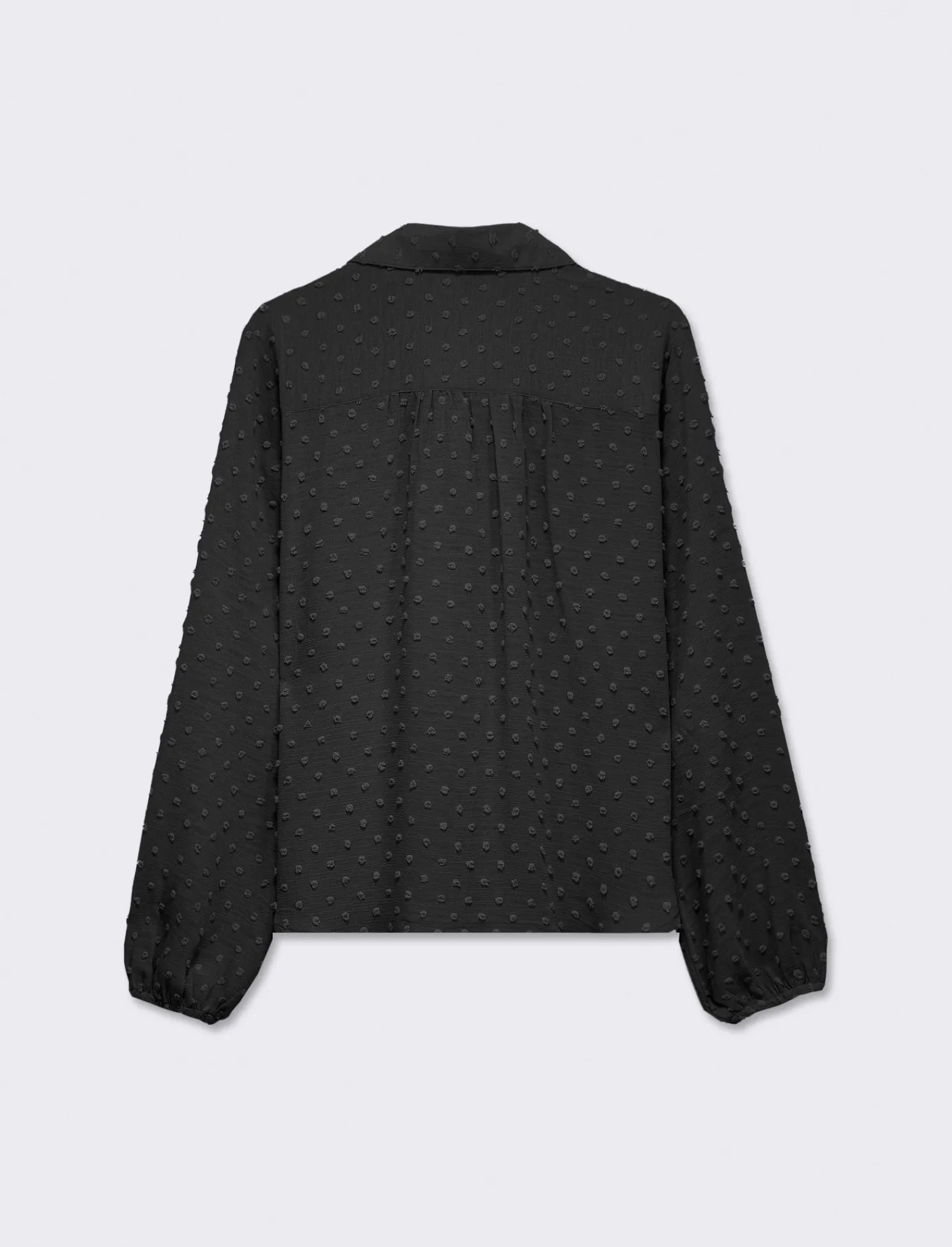 Donna Piazza Italia Camicie E Casacche<Camicia in tessuto plumeties scollo a V e manica a sbuffo -