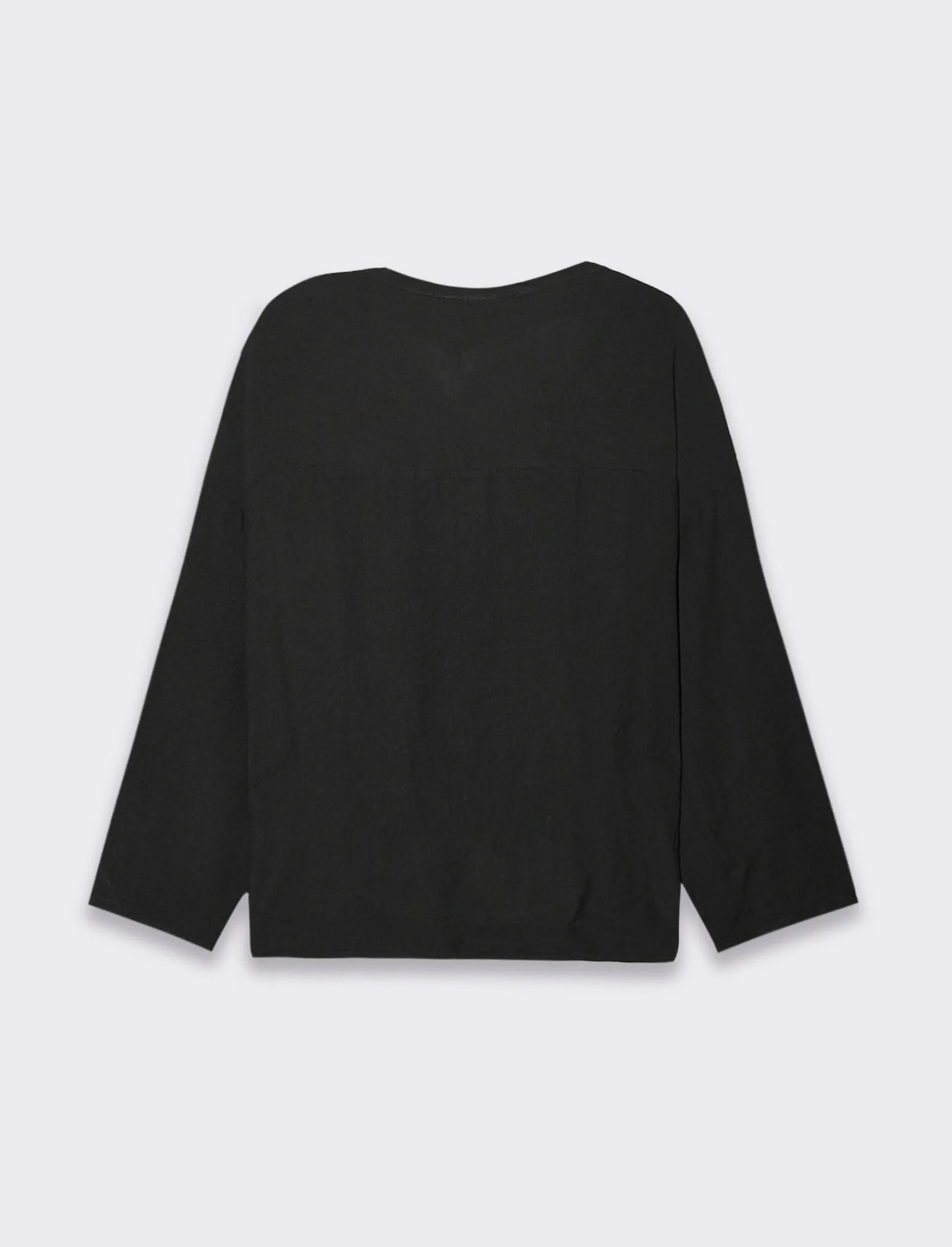 Donna Piazza Italia Camicie E Casacche<Camicia manica lunga con nodo e colletto alla coreana -