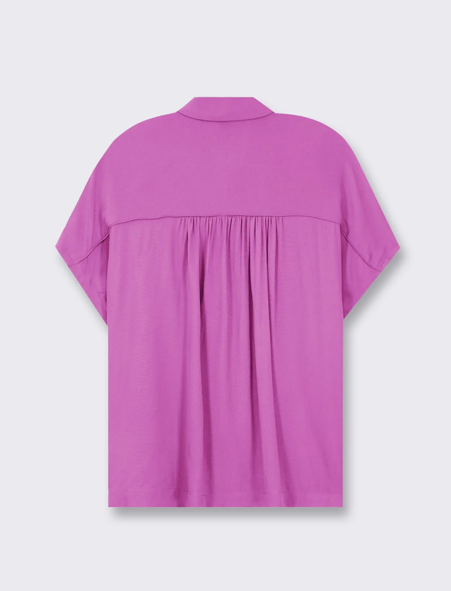 Donna Piazza Italia Camicie E Casacche<Camicia mezza manica con abbottonatura sul davanti e arriccio su spalla -