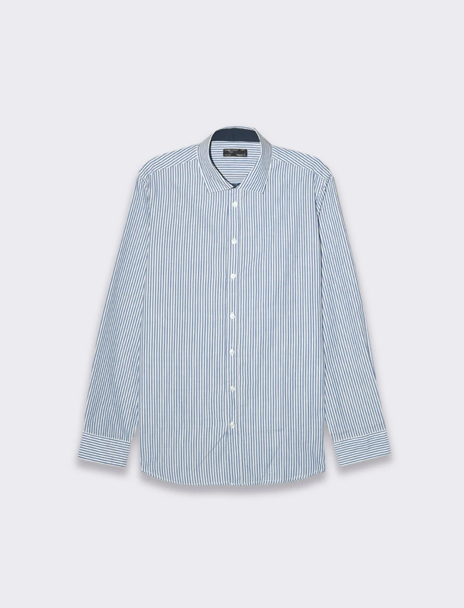 Uomo Piazza Italia Camicie<Camicia regular fit in tessuto di misto cotone easy iron con collo francese e maniche lunghe - ette