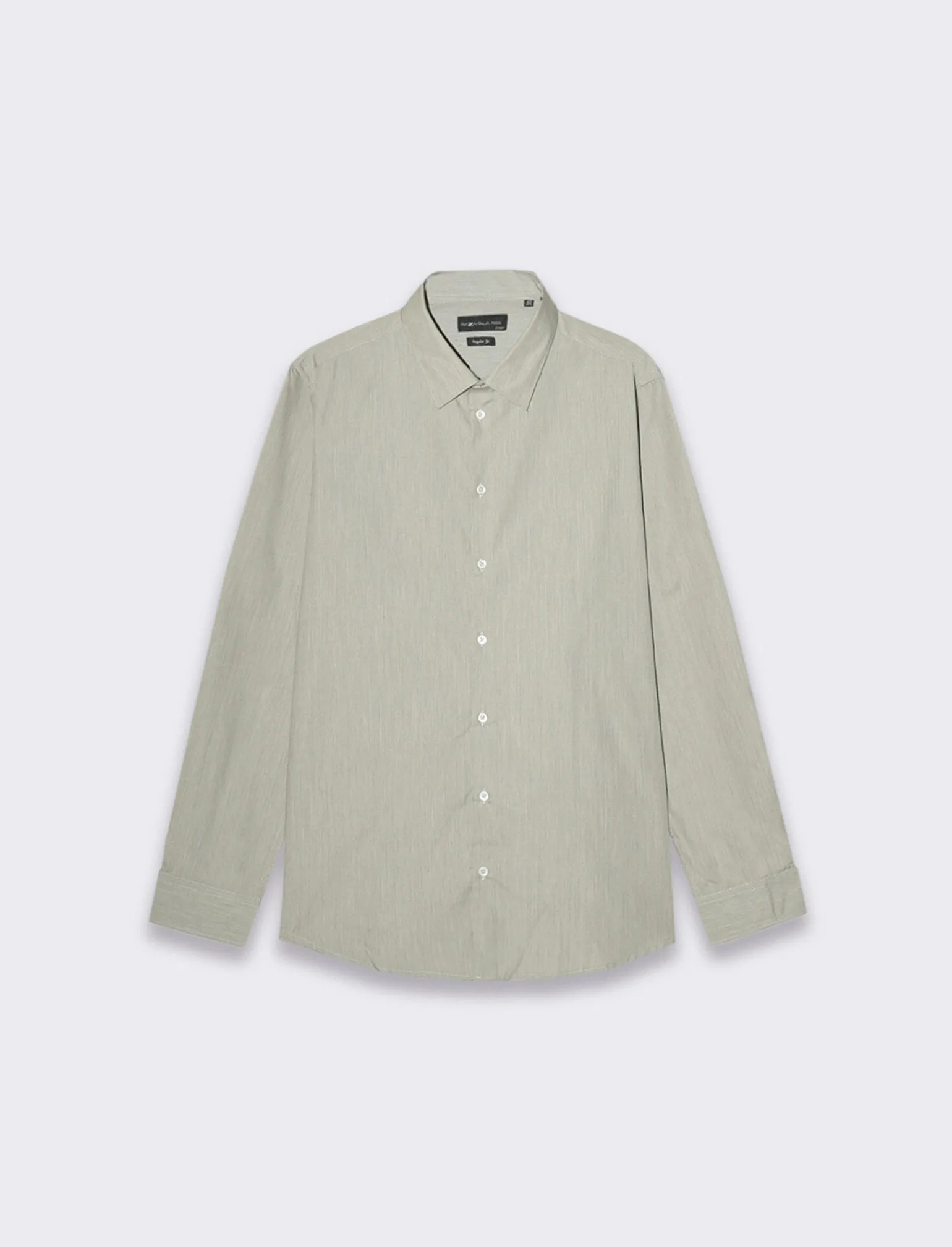 Uomo Piazza Italia Camicie<Camicia regular fit realizzata in tessuto di misto cotone fil a fil easy iron con collo francese e m -