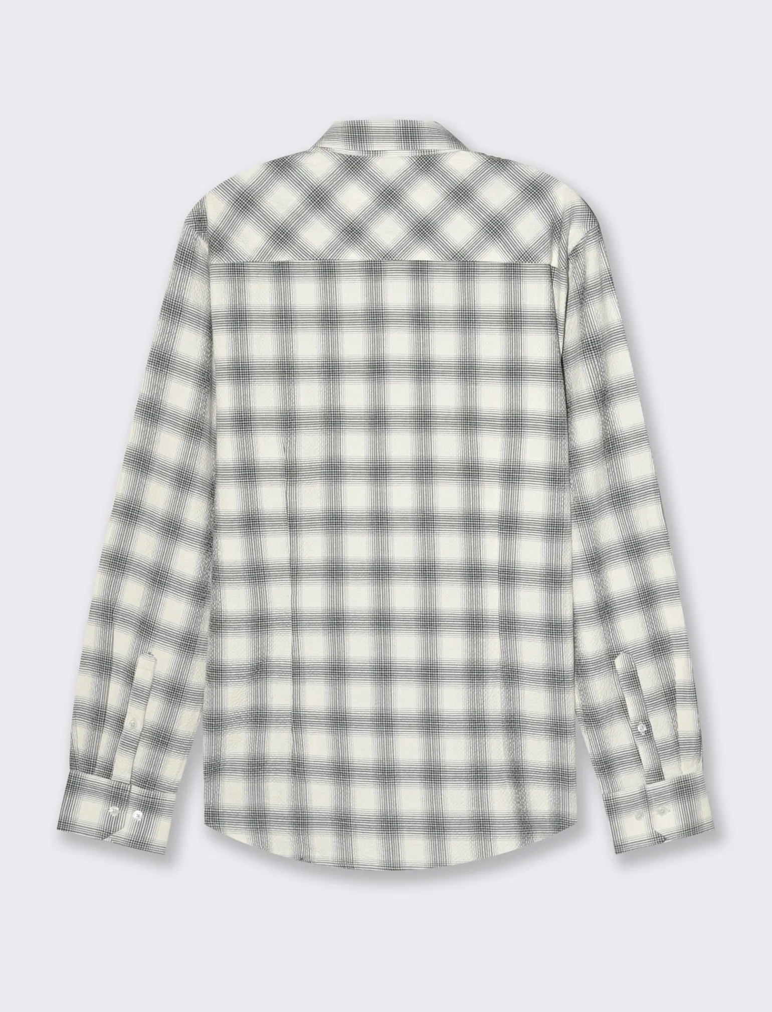 Uomo Piazza Italia Camicie<Camicia regular fit realizzata in tessuto goffrato di cotone elasticizzato -
