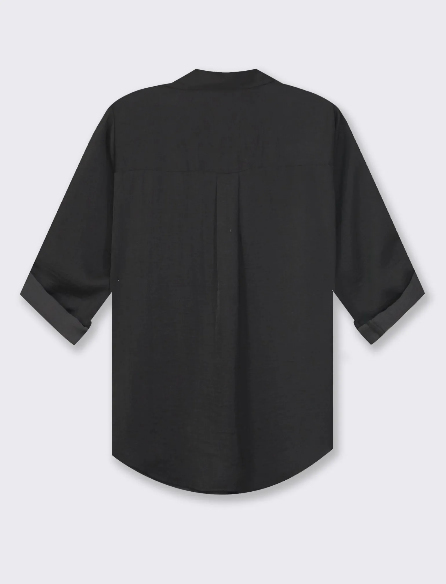 Donna Piazza Italia Donna | Camicie E Casacche<Camicia scollo a V con manica lunga risvoltabile con alette -