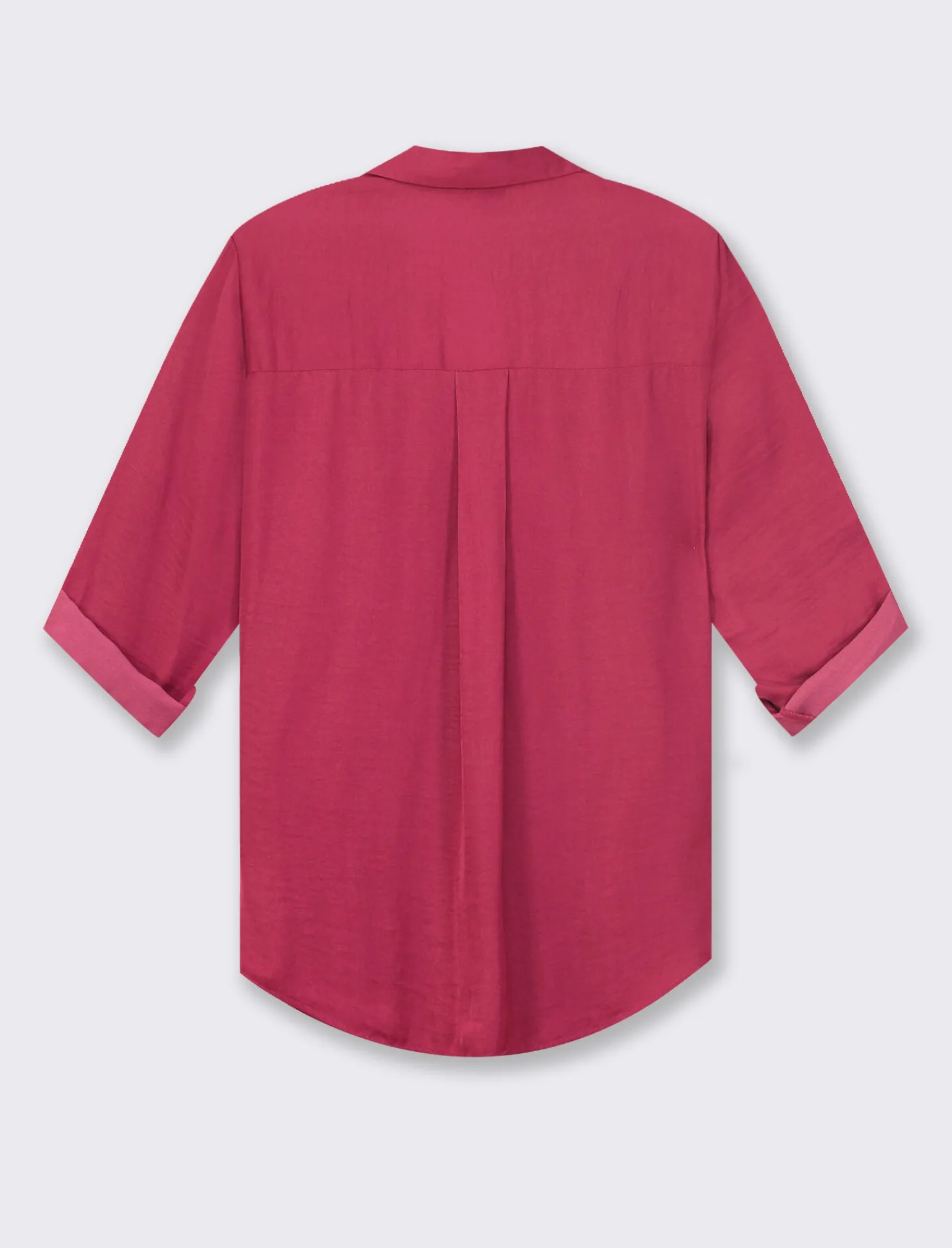 Donna Piazza Italia Donna | Camicie E Casacche<Camicia scollo a V con manica lunga risvoltabile con alette - india