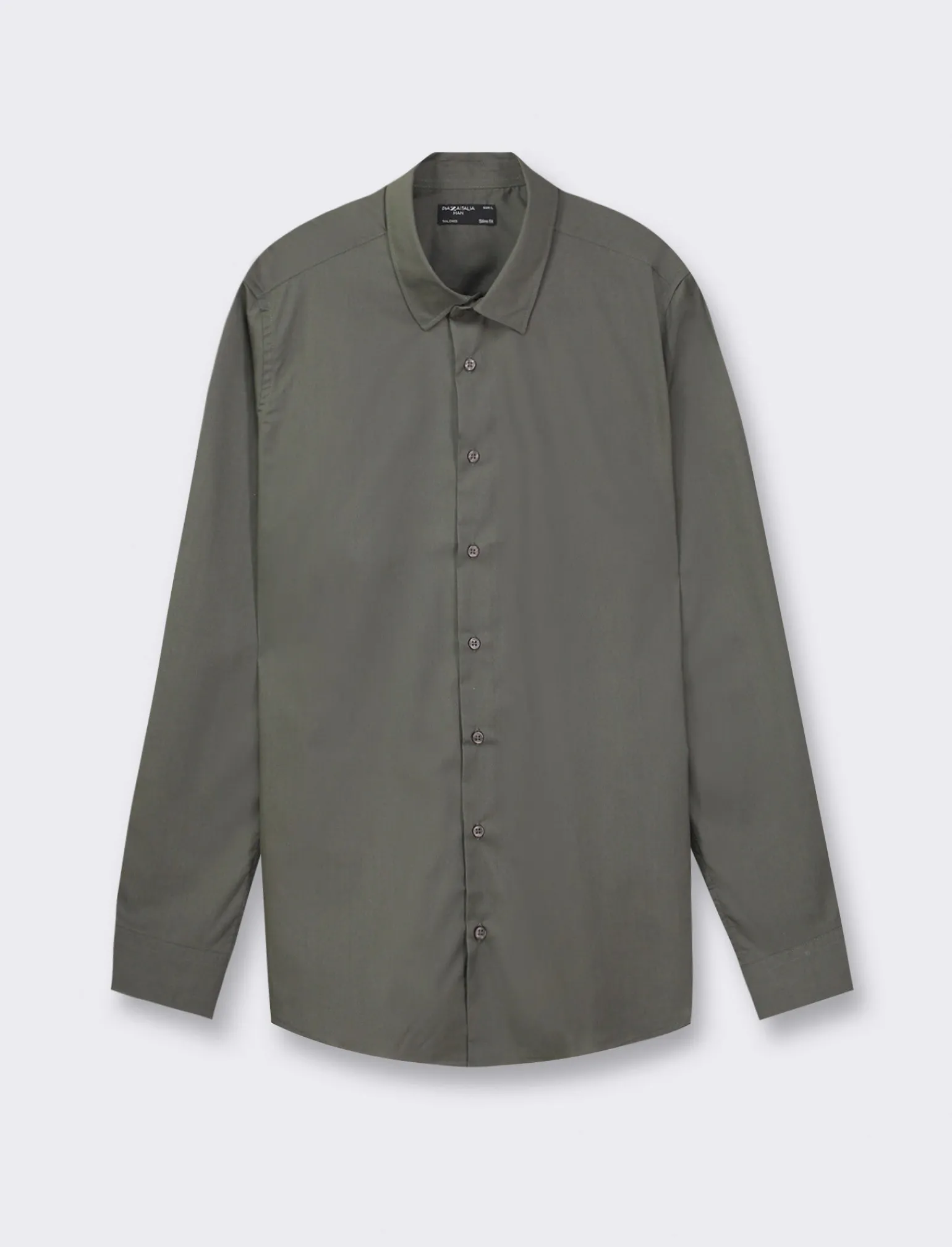 Uomo Piazza Italia Camicie<Camicia slim fit realizzata in tessuto di misto cotone easy iron -