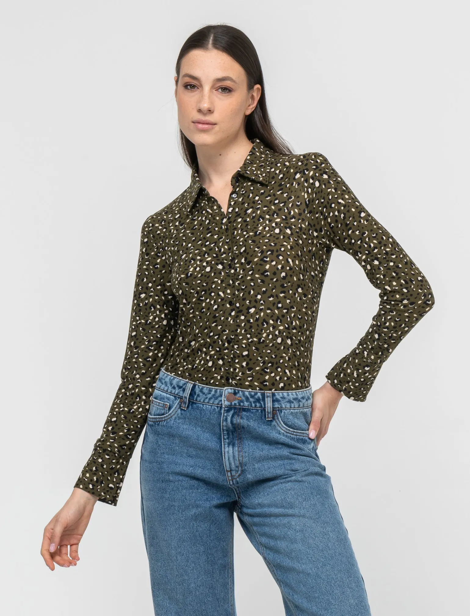 Donna Piazza Italia Donna | Camicie E Casacche<Camicia slim in morbido tessuto in diverse fantasie - var 3