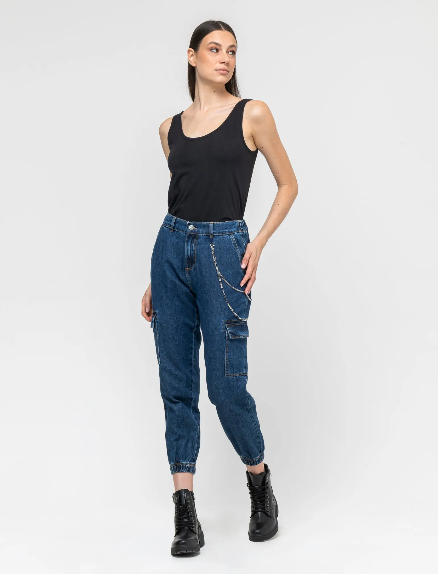 Donna Piazza Italia Donna<Canotta basic realizzata in tessuto slub -