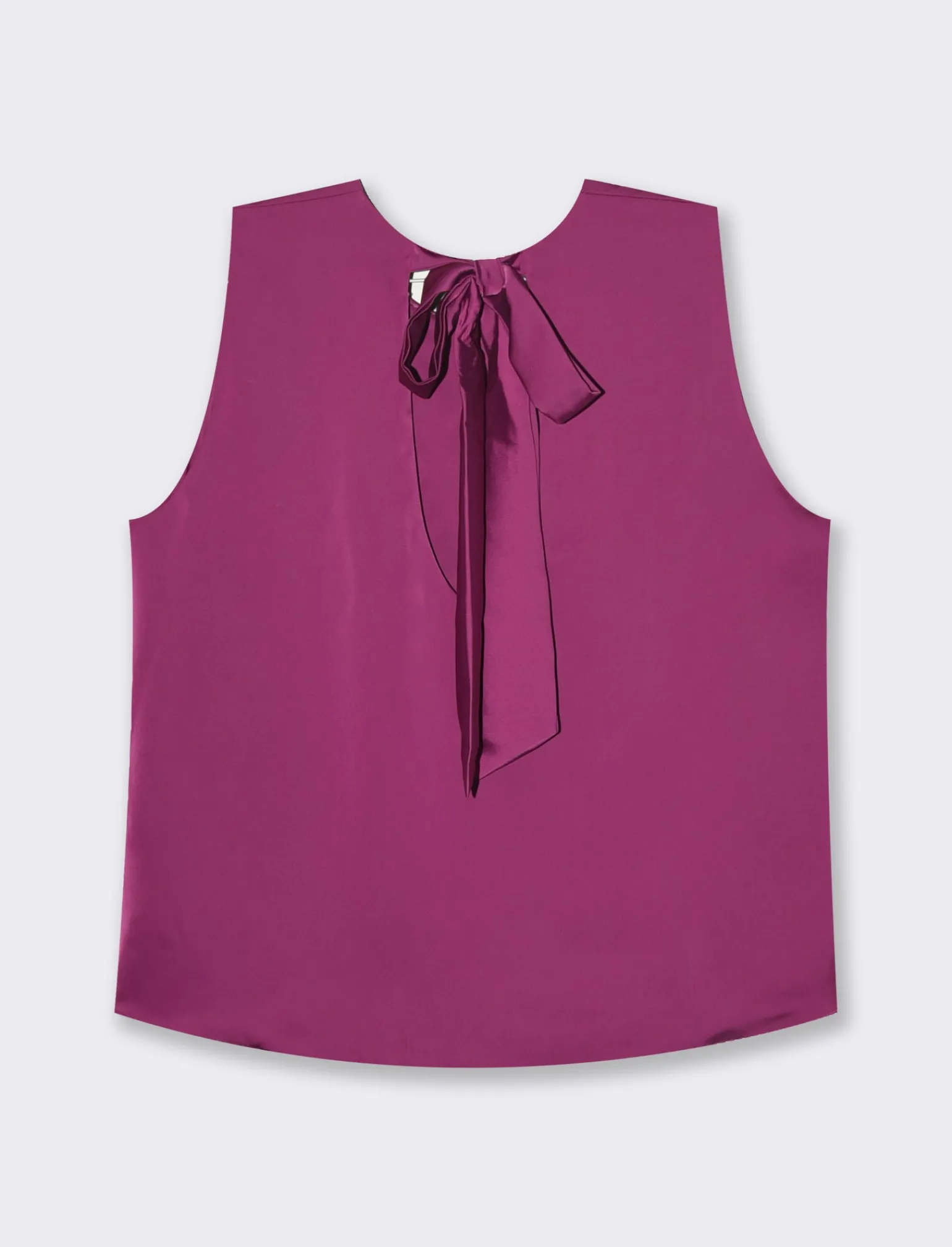 Donna Piazza Italia Donna | T-Shirt E Top<Canotta con chiusura a fiocco sul retro del collo  - Vinaccia