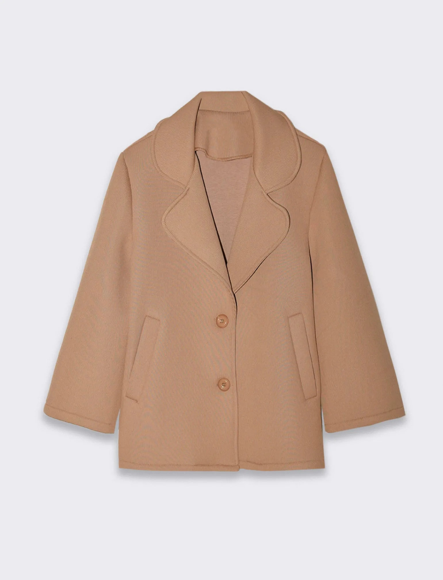 Donna Piazza Italia Giacche E Blazer<Cappottino corto con manica a campana - Cammello