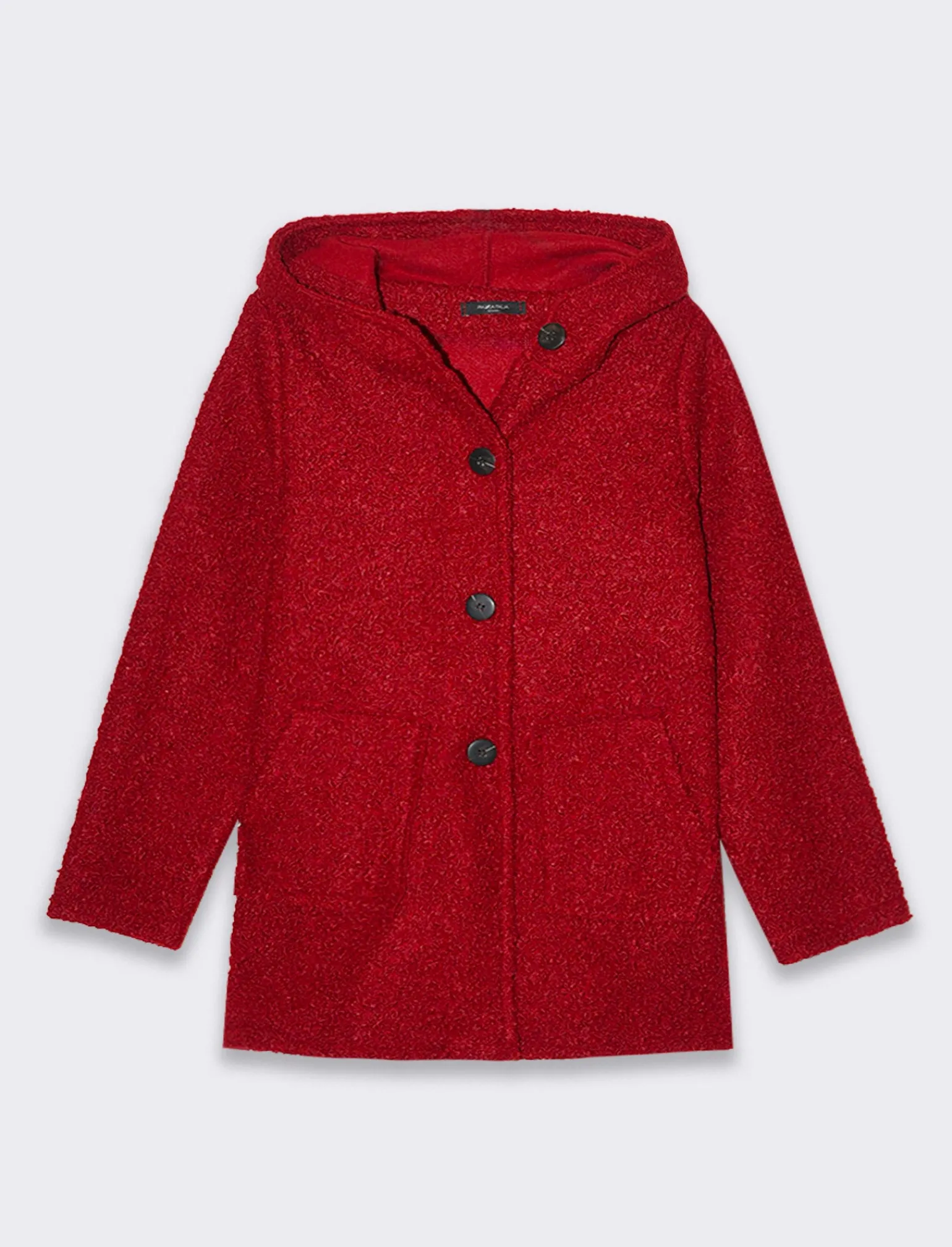 Donna Piazza Italia Giubbini E Cappotti<Cappotto con bottoni in tessuto boucle -