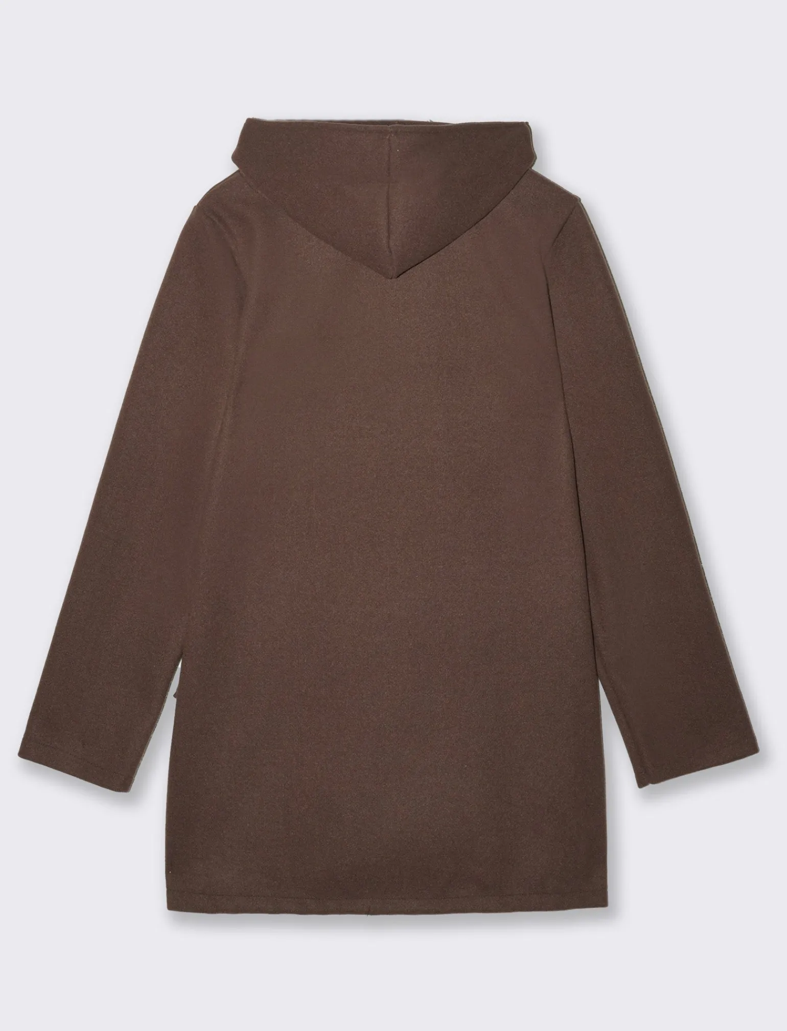 Donna Piazza Italia Giubbini E Cappotti<Cappotto con cappuccio e tasche a taglio - Grigio talpa
