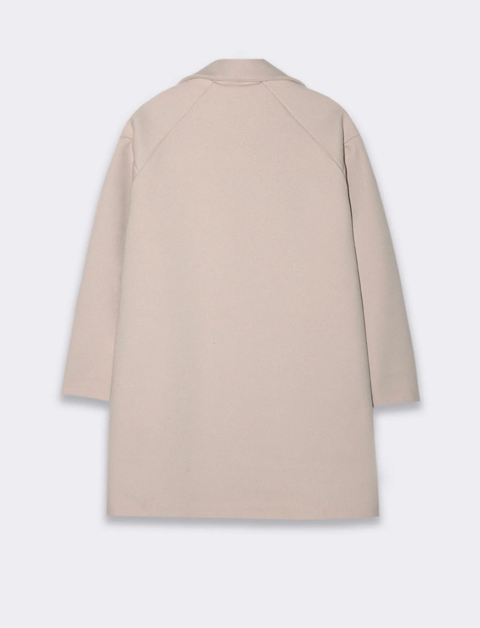 Donna Piazza Italia Giubbini E Cappotti<CAPPOTTO CON SPILLA - Bianco gesso