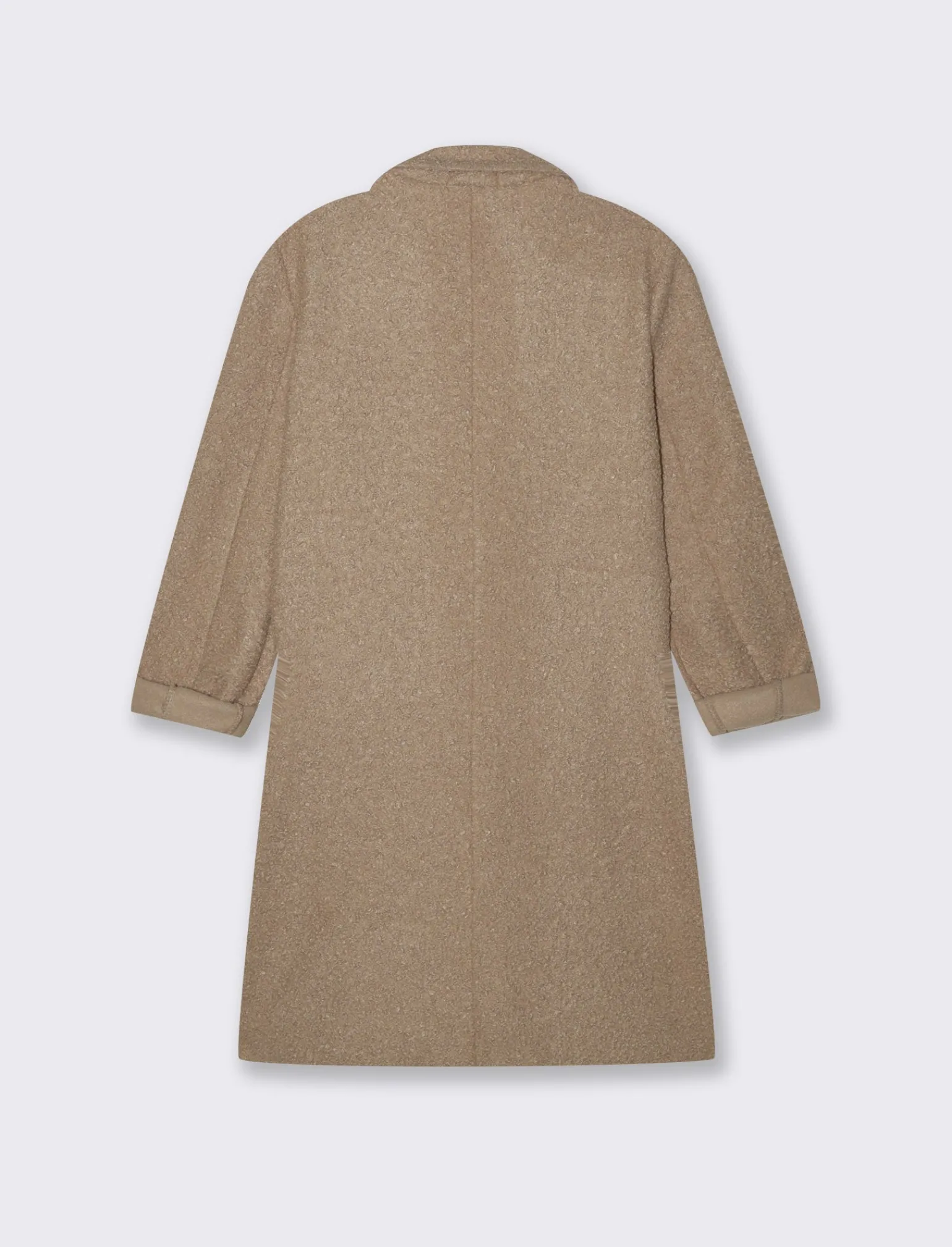 Donna Piazza Italia Giubbini E Cappotti<CAPPOTTO IN TESSUTO BOUCLE' - Sabbia