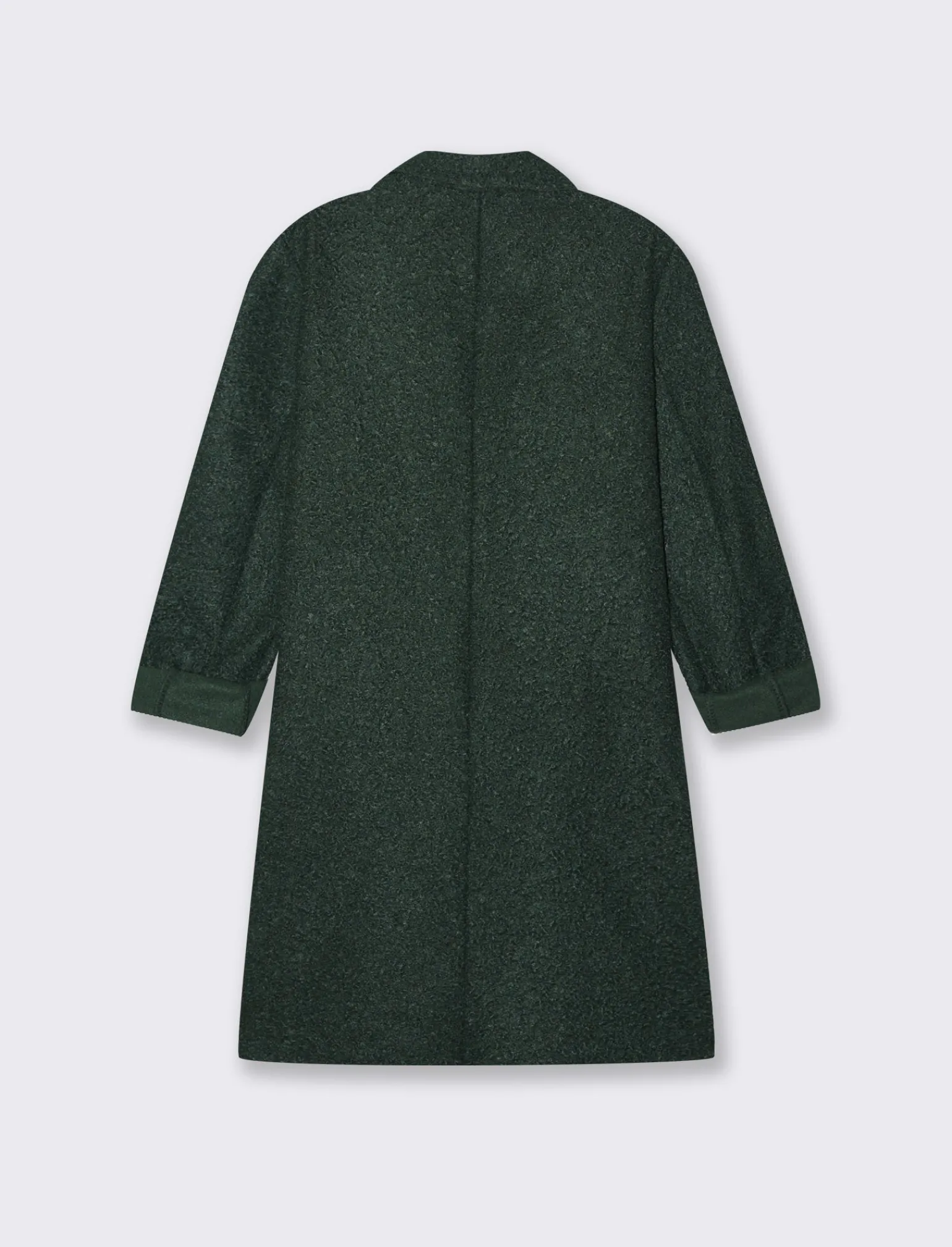 Donna Piazza Italia Giubbini E Cappotti<CAPPOTTO IN TESSUTO BOUCLE' - Verde abete