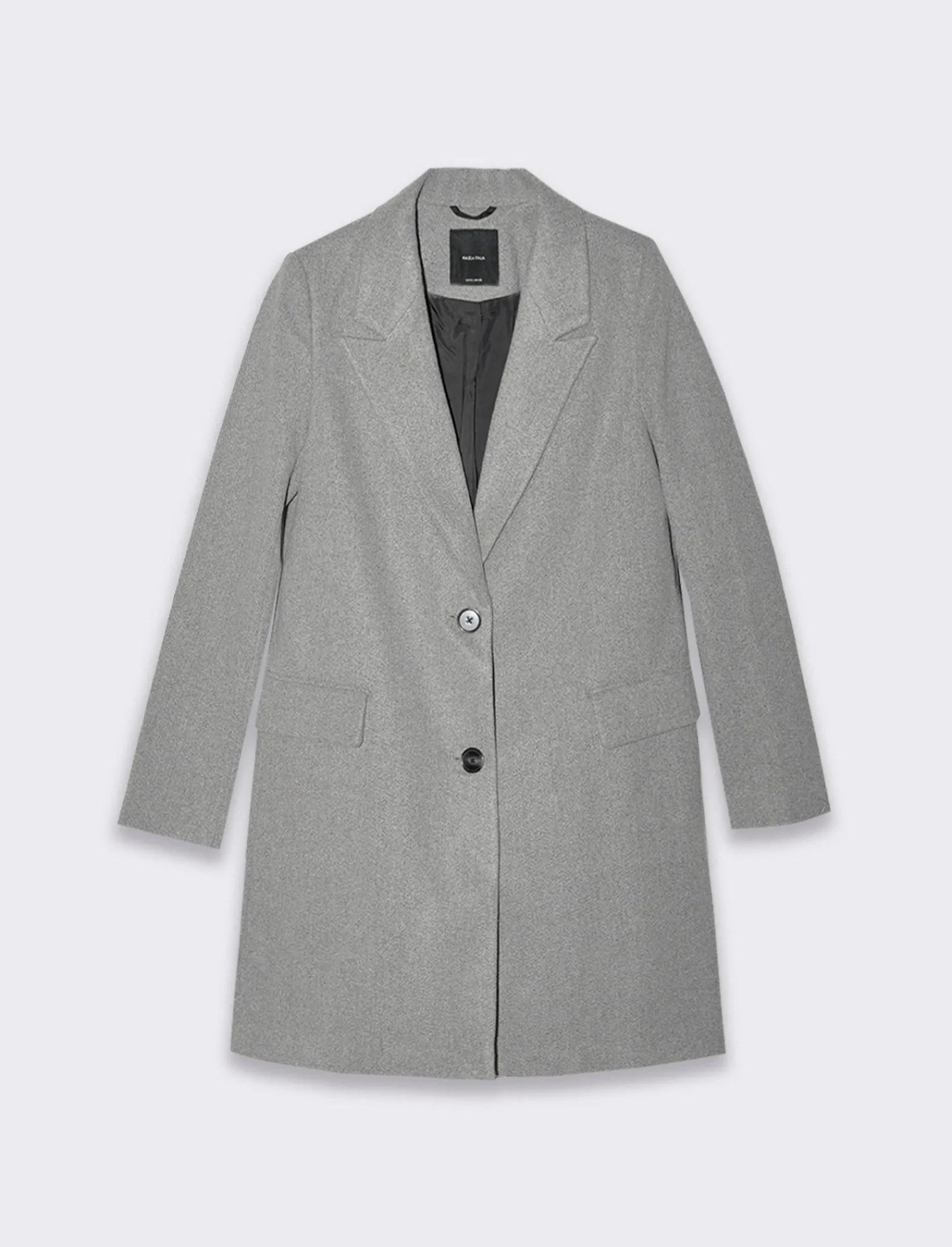 Donna Piazza Italia Donna | Giubbini E Cappotti<Cappotto monopetto 2 bottoni collo revers spacchetti sui polsi - chiaro