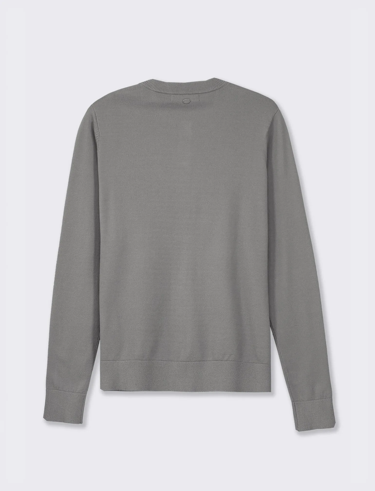 Donna Piazza Italia Donna | Maglieria<Cardigan a girocollo in maglia fine vestibilità comfort - Antracite melange