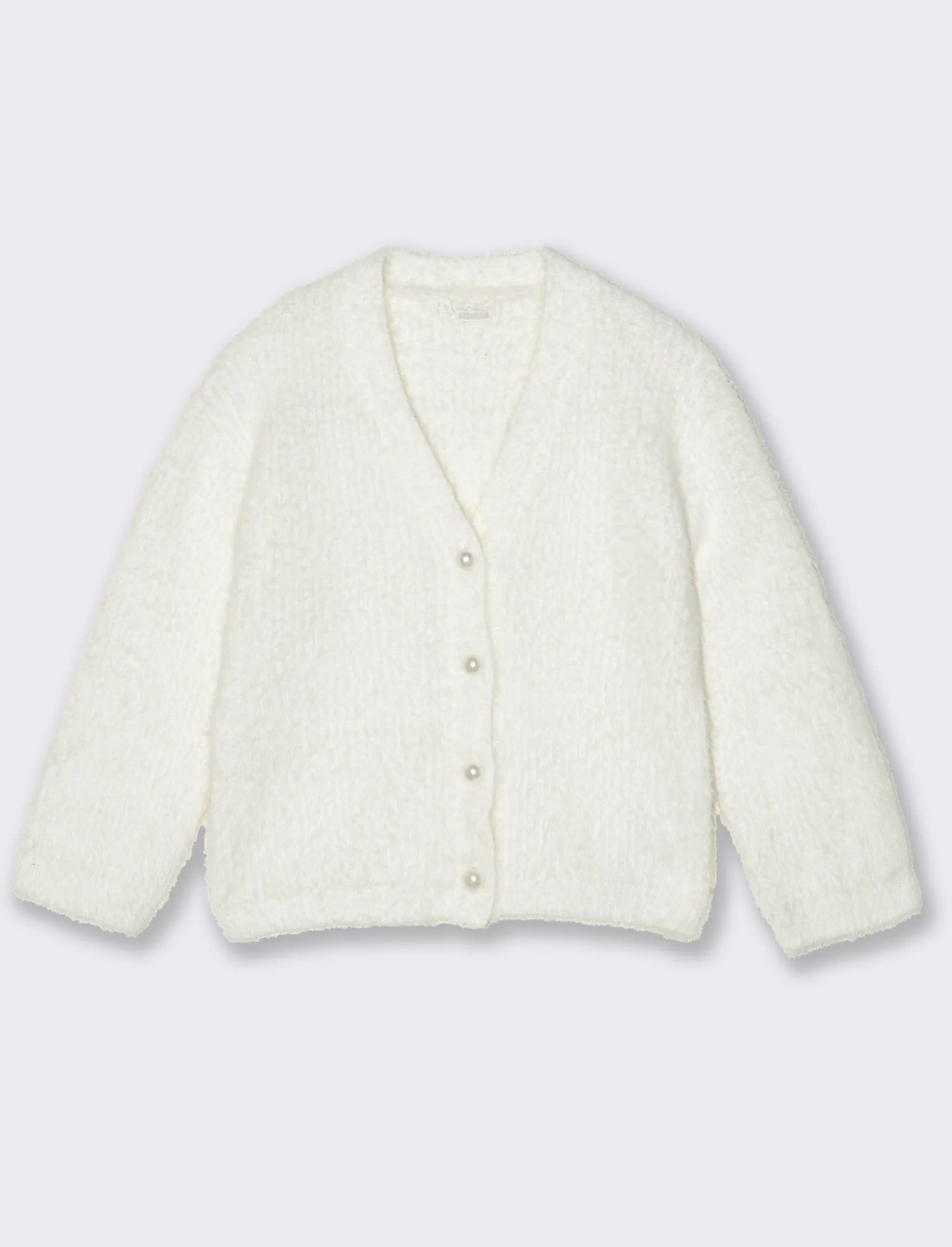 Piazza Italia Neonata<Cardigan con bottoni frontali - Bianco sporco