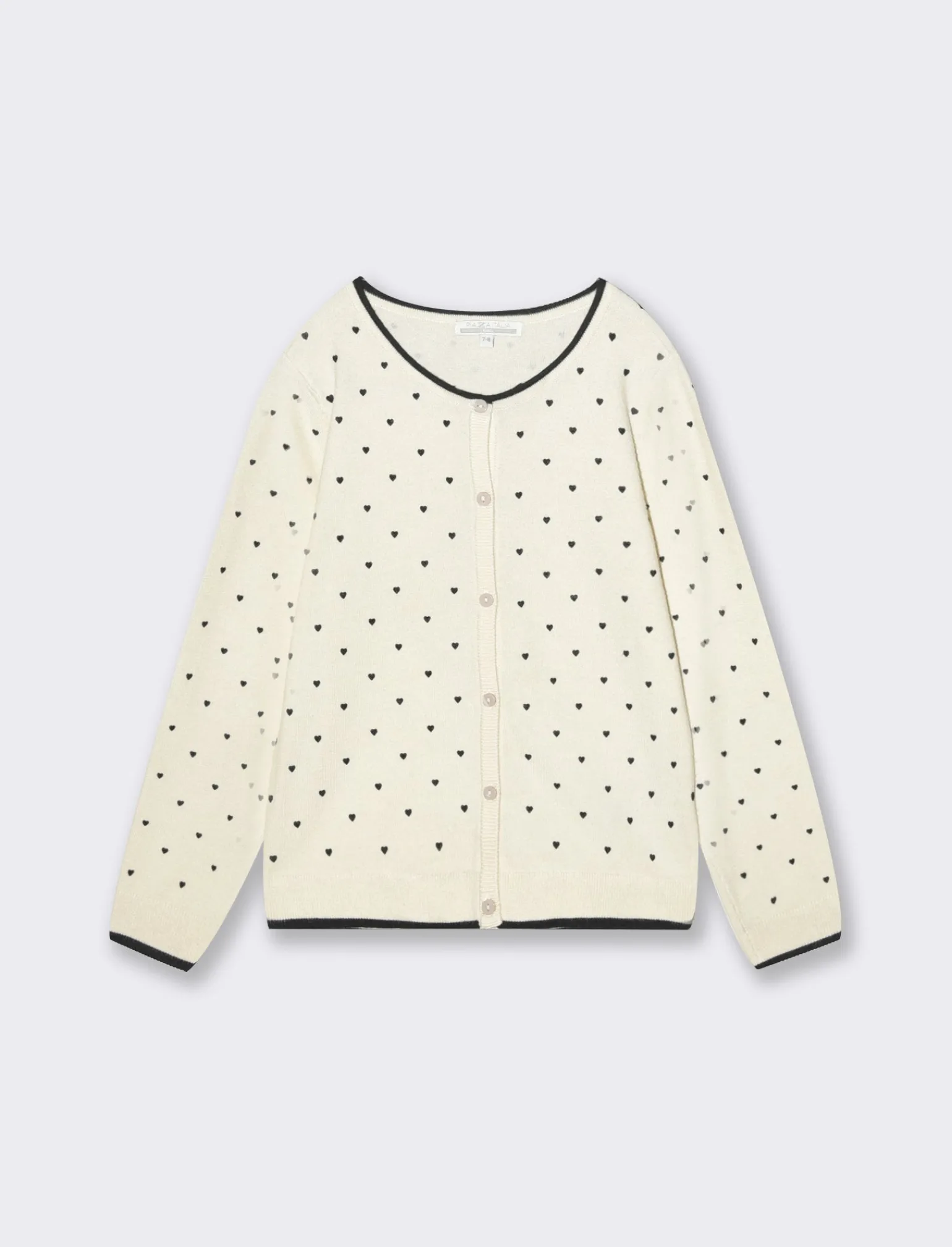 Piazza Italia Bambina | Maglieria<Cardigan con bottoni perlati e stampa flock -