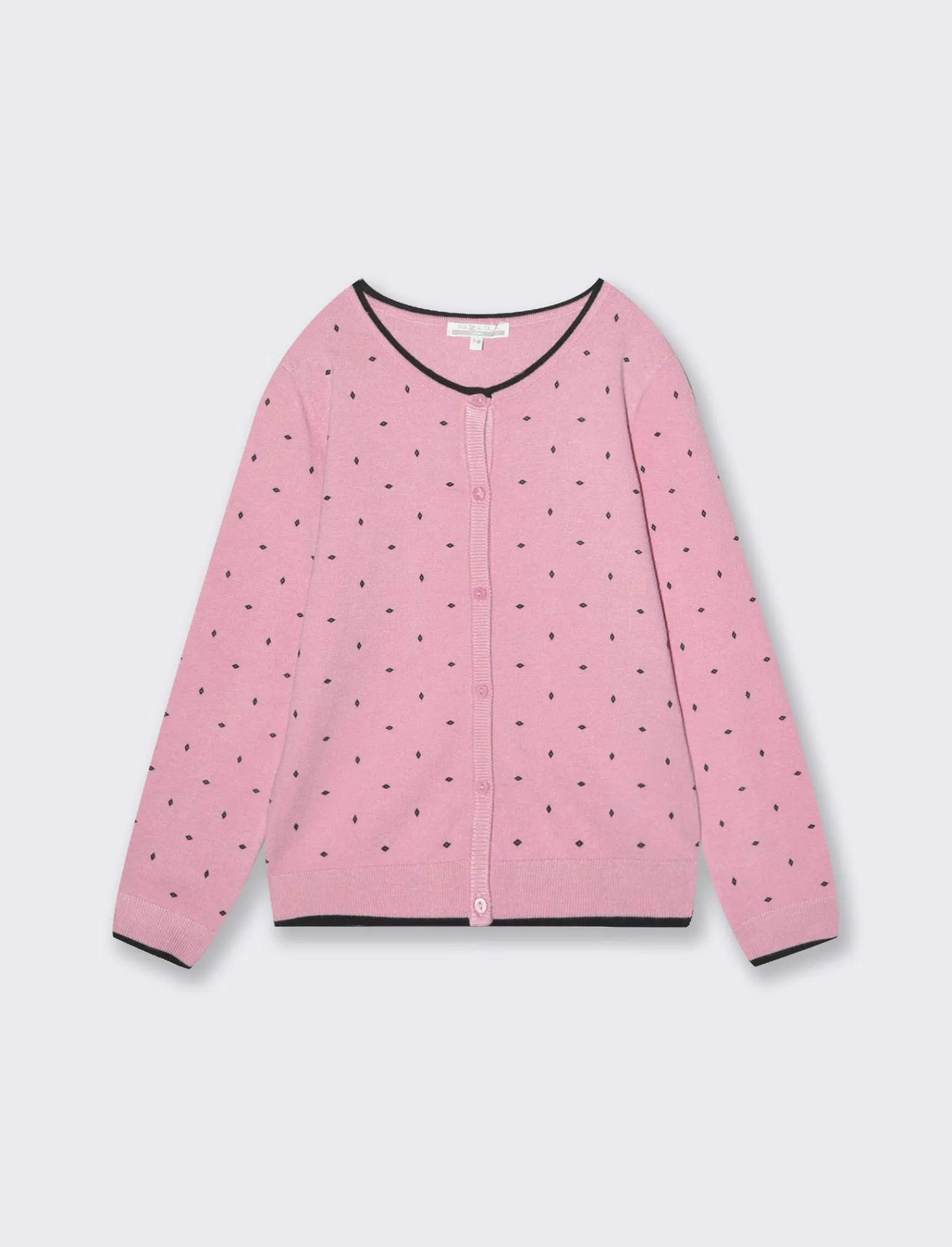 Piazza Italia Bambina | Maglieria<Cardigan con bottoni perlati e stampa flock -