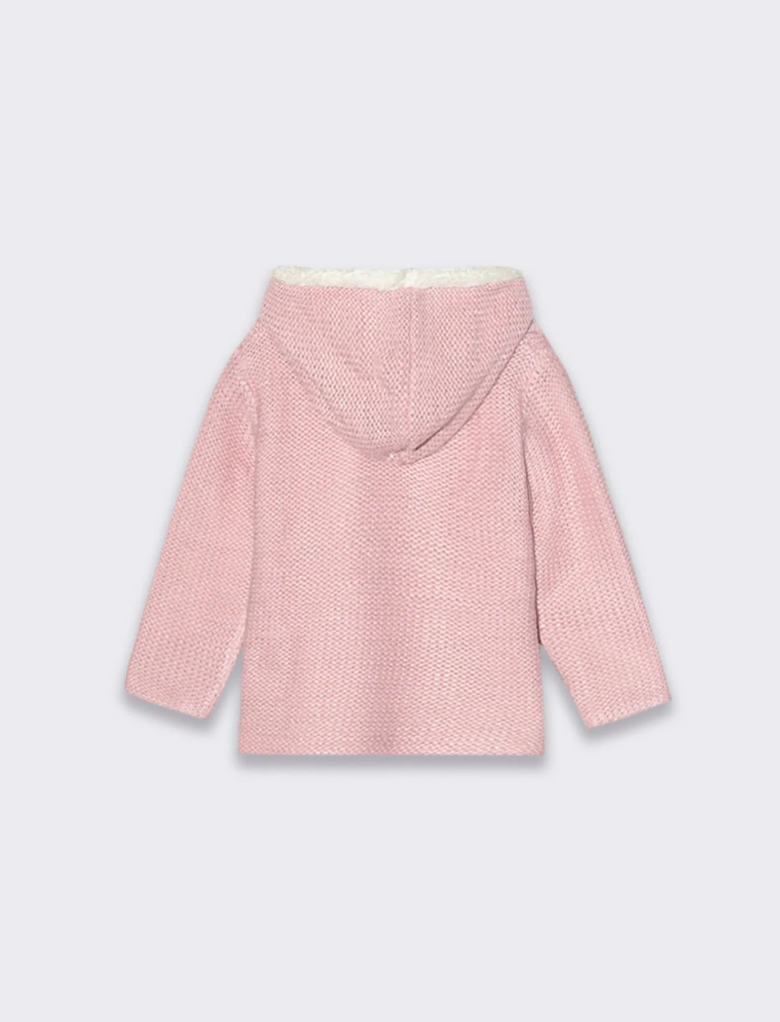 Piazza Italia Neonata<Cardigan da neonata con cappuccio e bottoni con pelliccia interna - Lilla