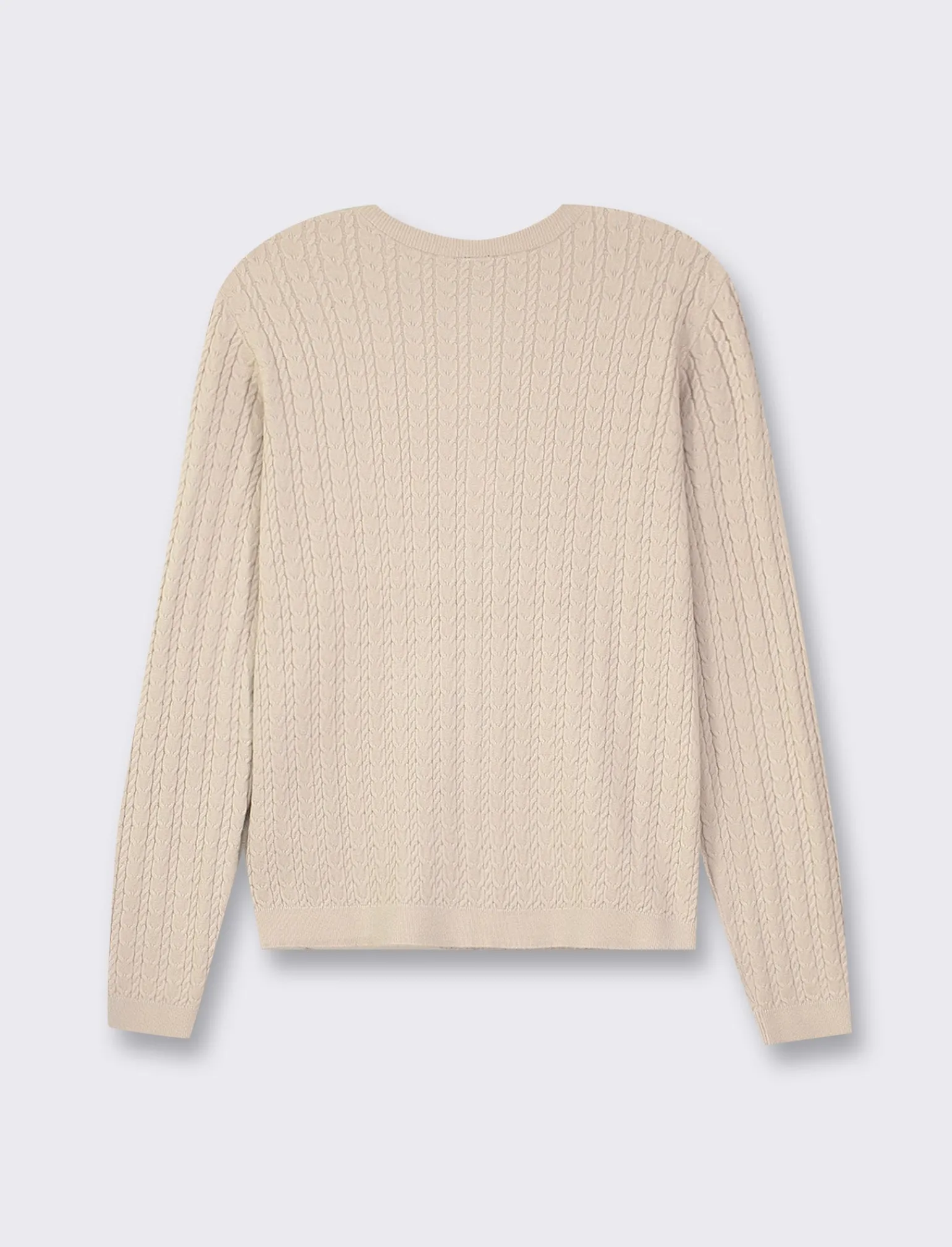 Donna Piazza Italia Donna | Maglieria<Cardigan in maglia con lavorazione a treccia - Sabbia