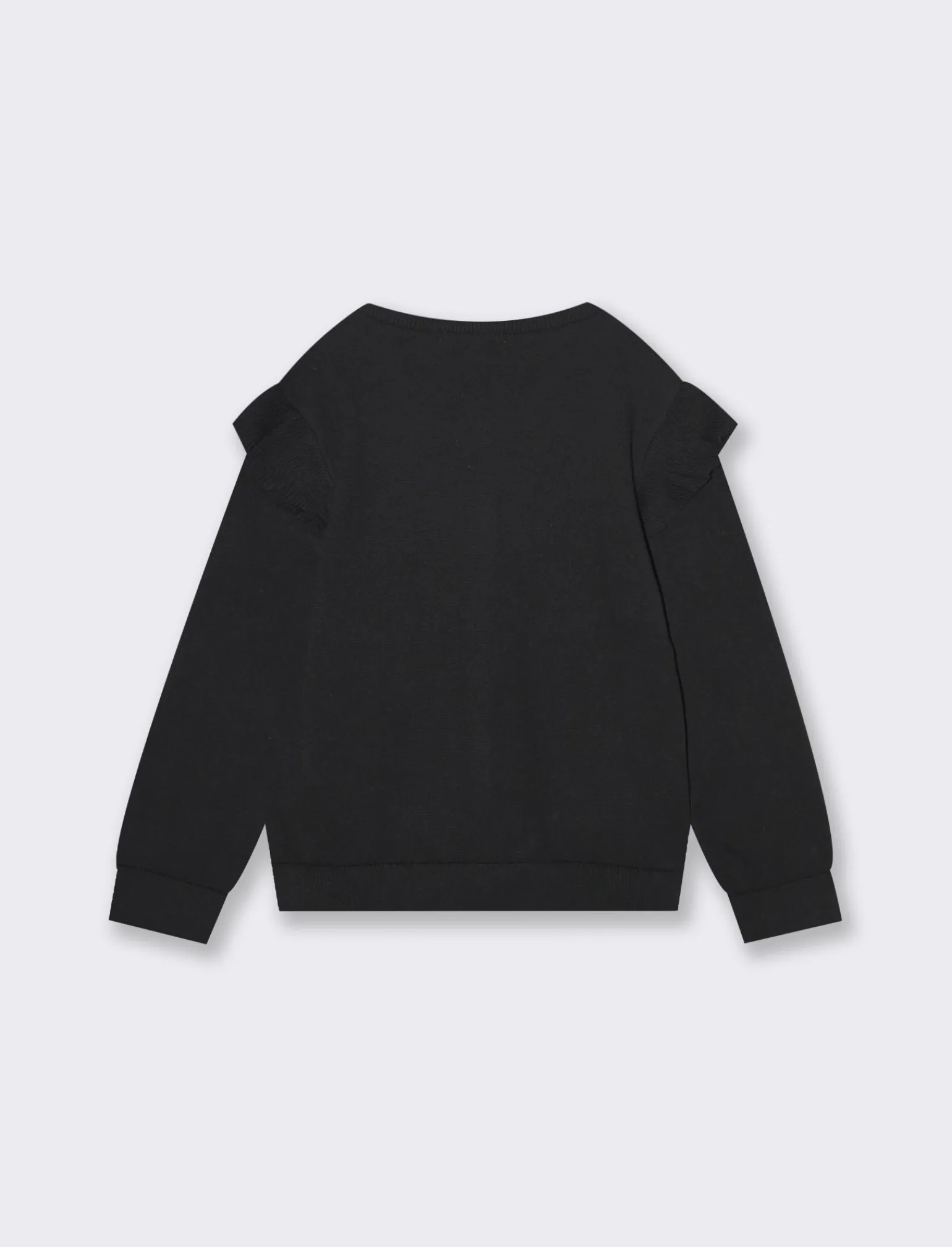 Piazza Italia Bambina | Maglieria<Cardigan in maglia di cotone con rouches sulle spalle e abbottonatura sul davanti -
