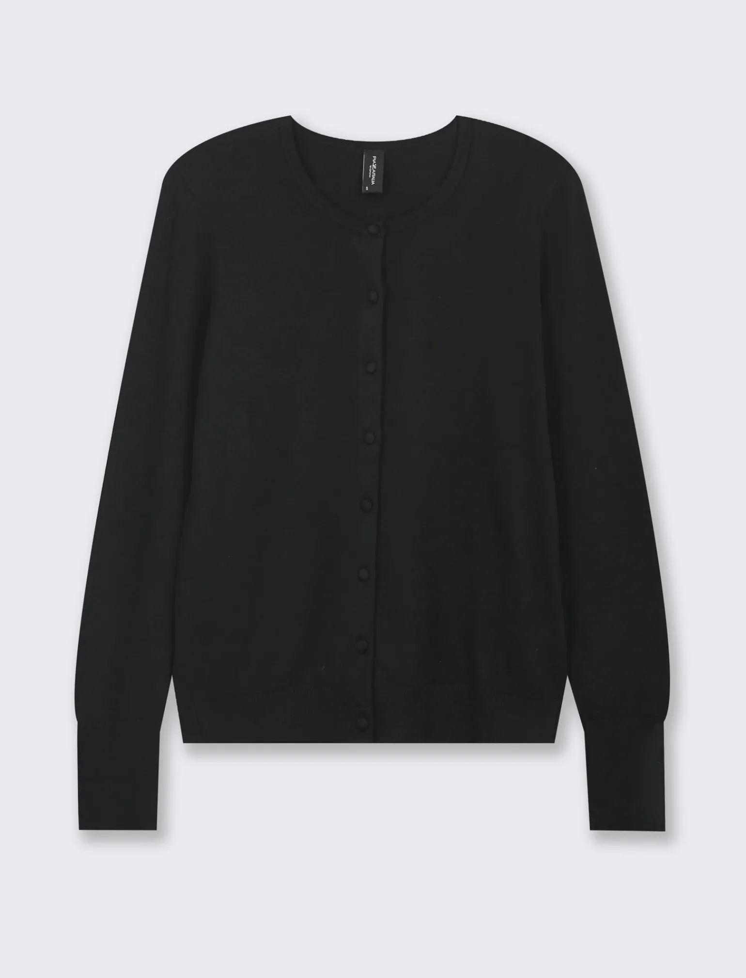 Donna Piazza Italia Donna | Maglieria<Cardigan in maglia fine di viscosa con dettaglio bottoni effetto dorato -