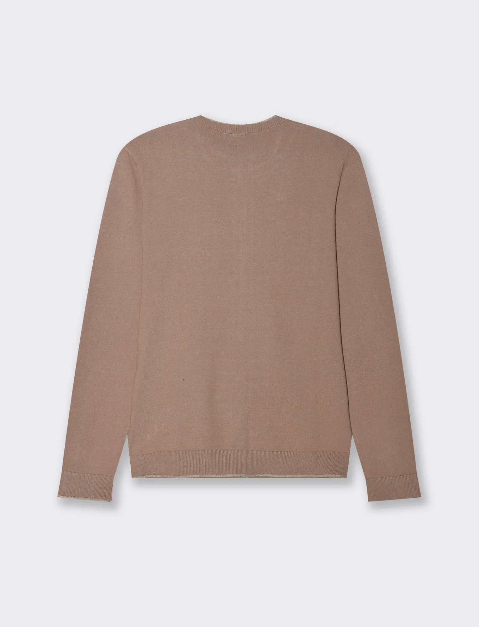 Donna Piazza Italia Donna | Maglieria<Cardigan in maglia fine, modello girocollo con dettagli lurex - castoro