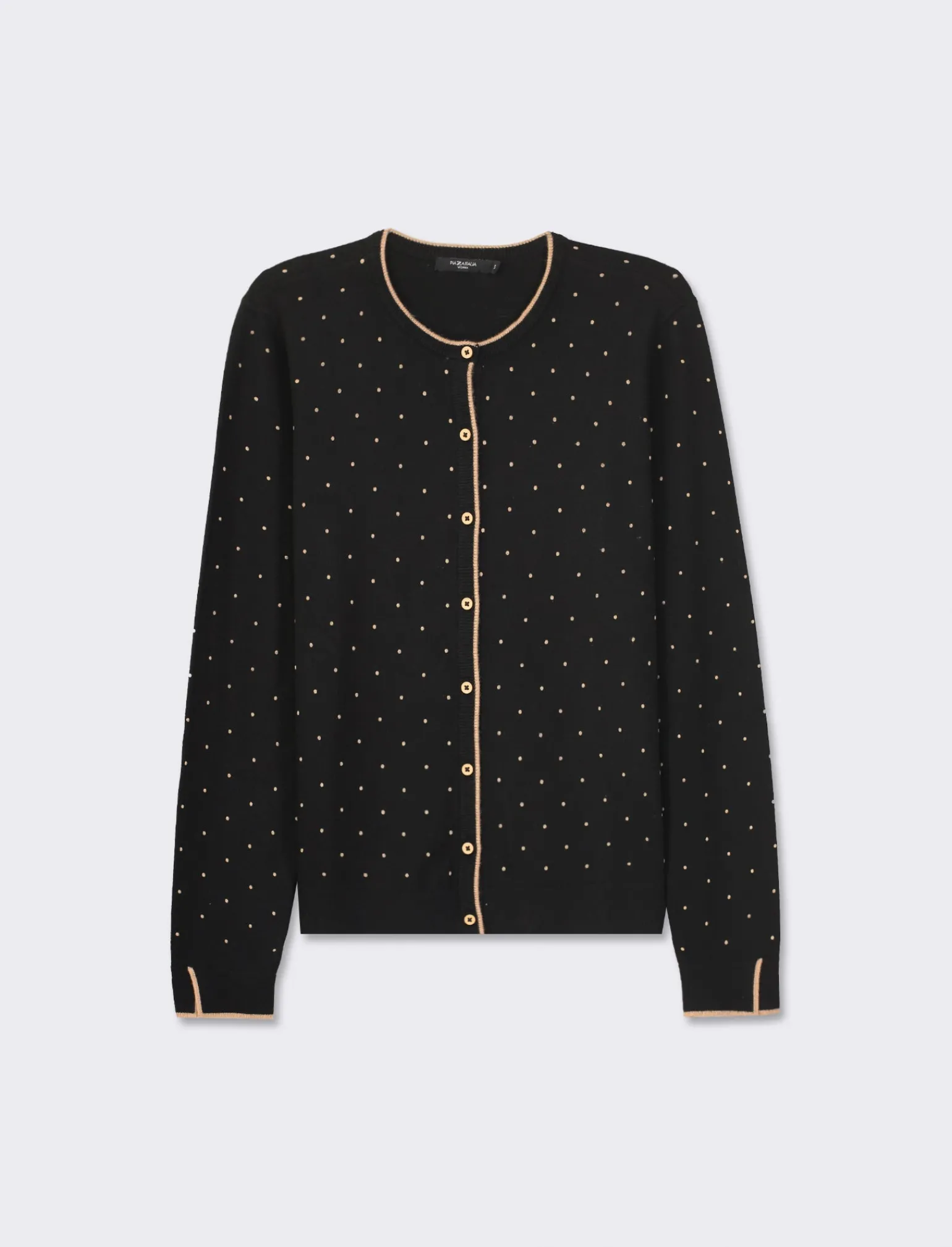 Donna Piazza Italia Donna | Maglieria<Cardigan in morbido filato con motivo floccato stampato -